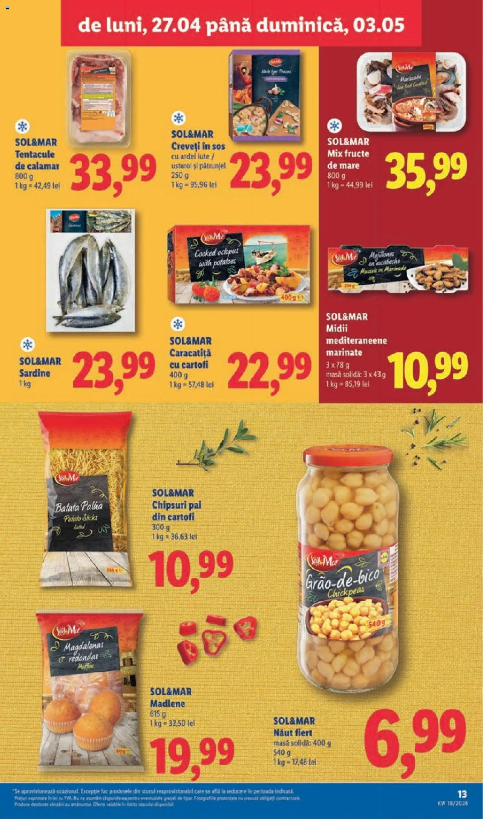Catalog LIDL 27 Aprilie - 2 Mai 2026 | Pagina 13 | Produse: Ardei iute, Fructe, Sos, Usturoi
