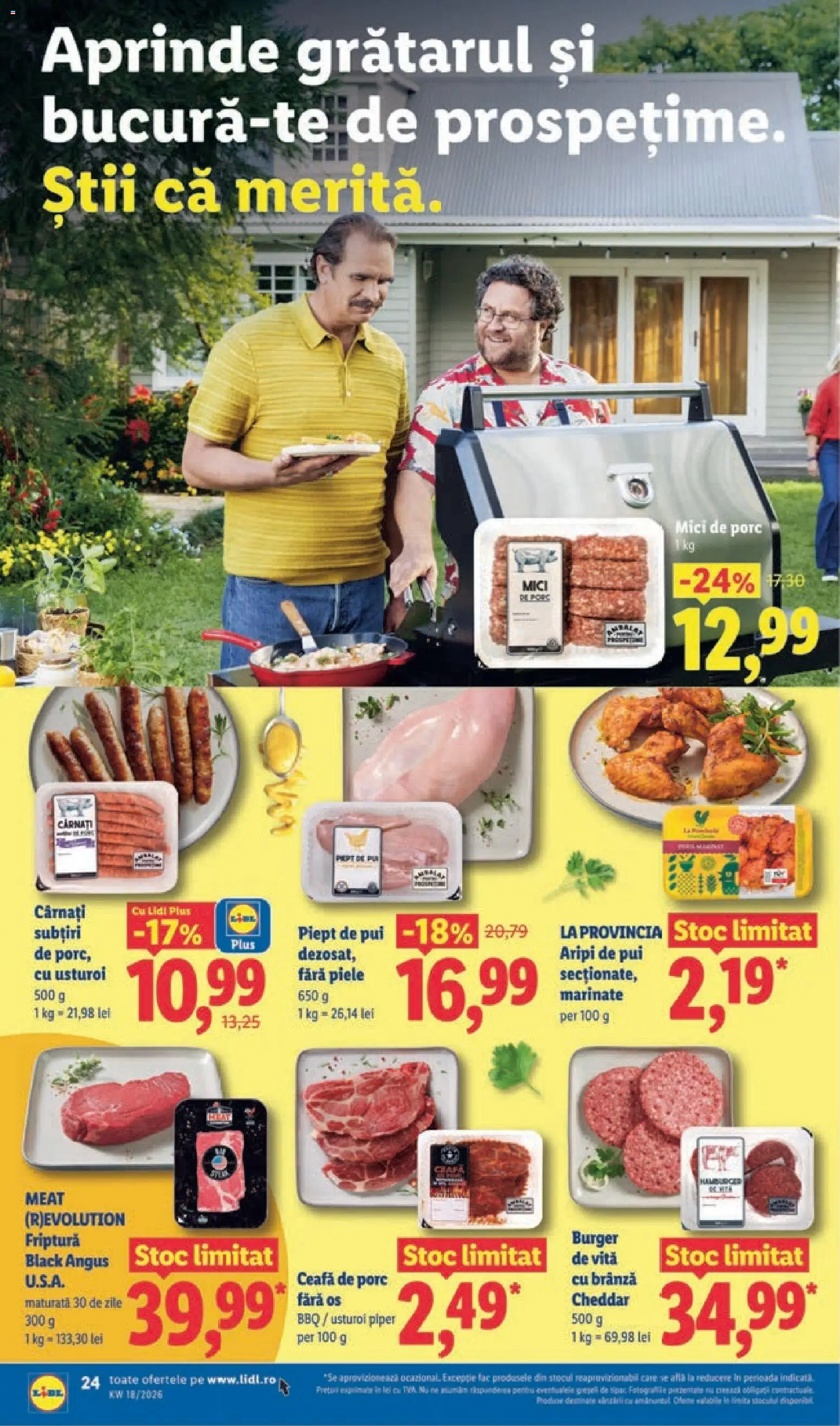 Catalog LIDL 27 Aprilie - 2 Mai 2026 | Pagina 24 | Produse: Mici, Piper, Cârnați, Usturoi
