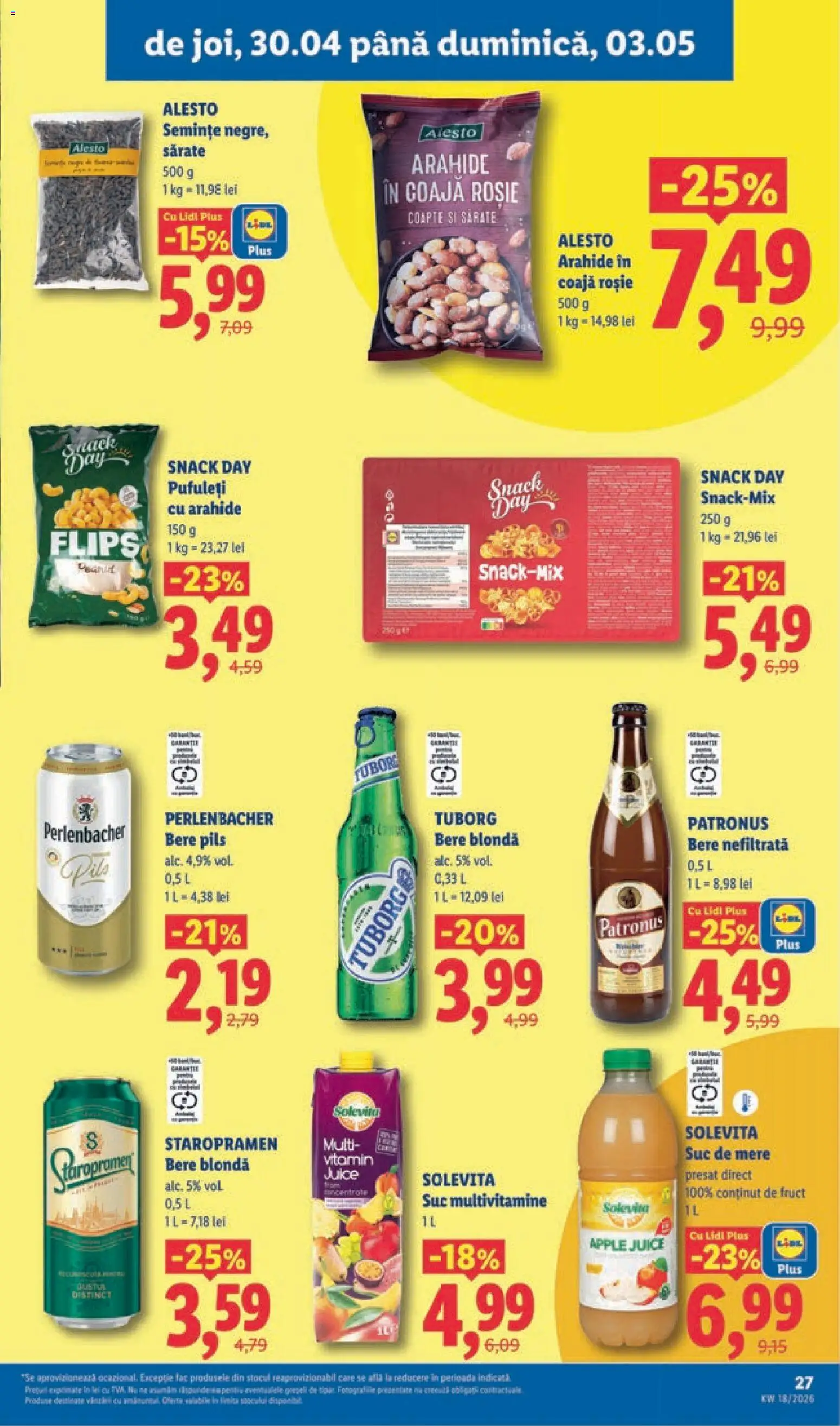 Catalog LIDL 27 Aprilie - 2 Mai 2026 | Pagina 27 | Produse: Apple, Suc, Pufuleți, Mere