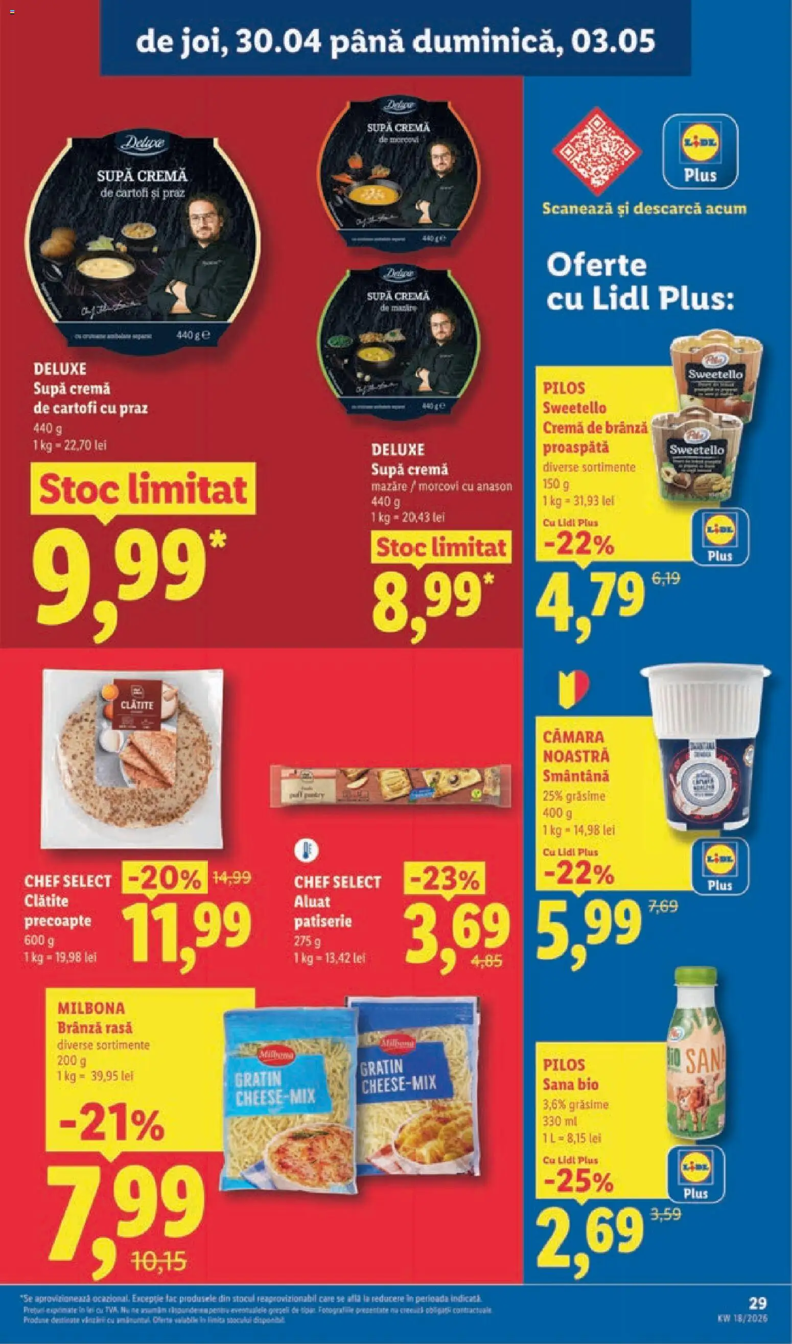 Catalog LIDL 27 Aprilie - 2 Mai 2026 | Pagina 29 | Produse: Mazăre, Toplar, Aluat, Clătite