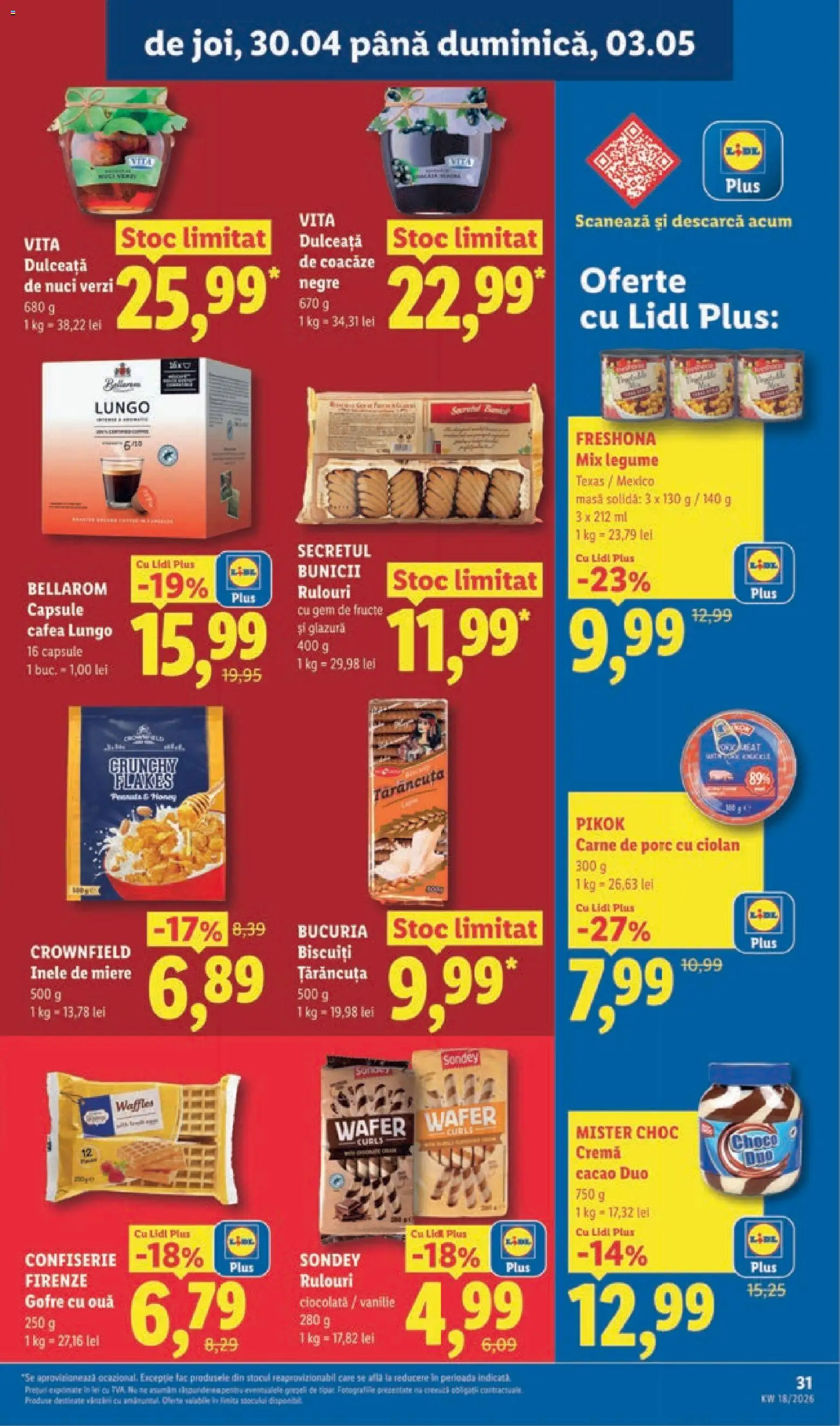 Catalog LIDL 27 Aprilie - 2 Mai 2026 | Pagina 31 | Produse: Gem, Ouă, Cafea, Cacao