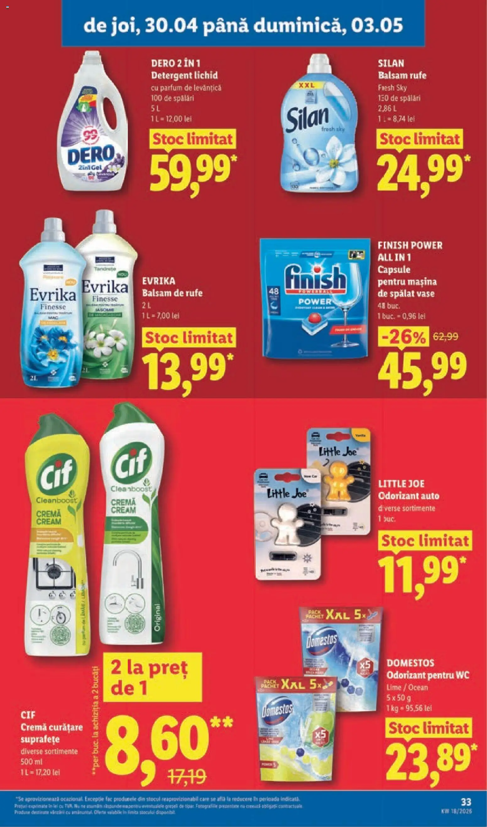 Catalog LIDL 27 Aprilie - 2 Mai 2026 | Pagina 33 | Produse: Mașină De Spălat, Parfum, Cremă, Balsam de rufe
