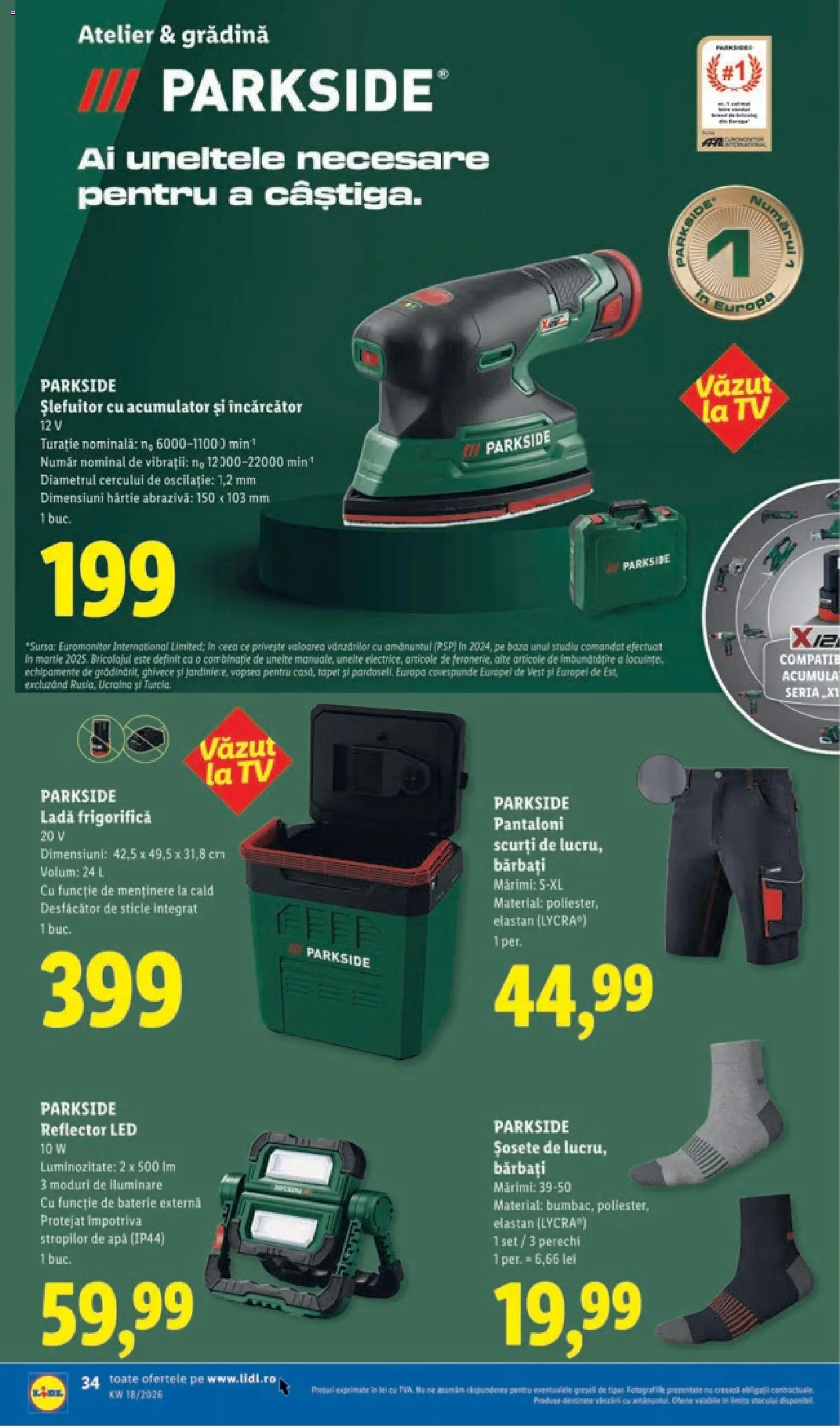 Catalog LIDL 27 Aprilie - 2 Mai 2026 | Pagina 34 | Produse: Babak, Baterie, Pantaloni, Pantaloni scurți