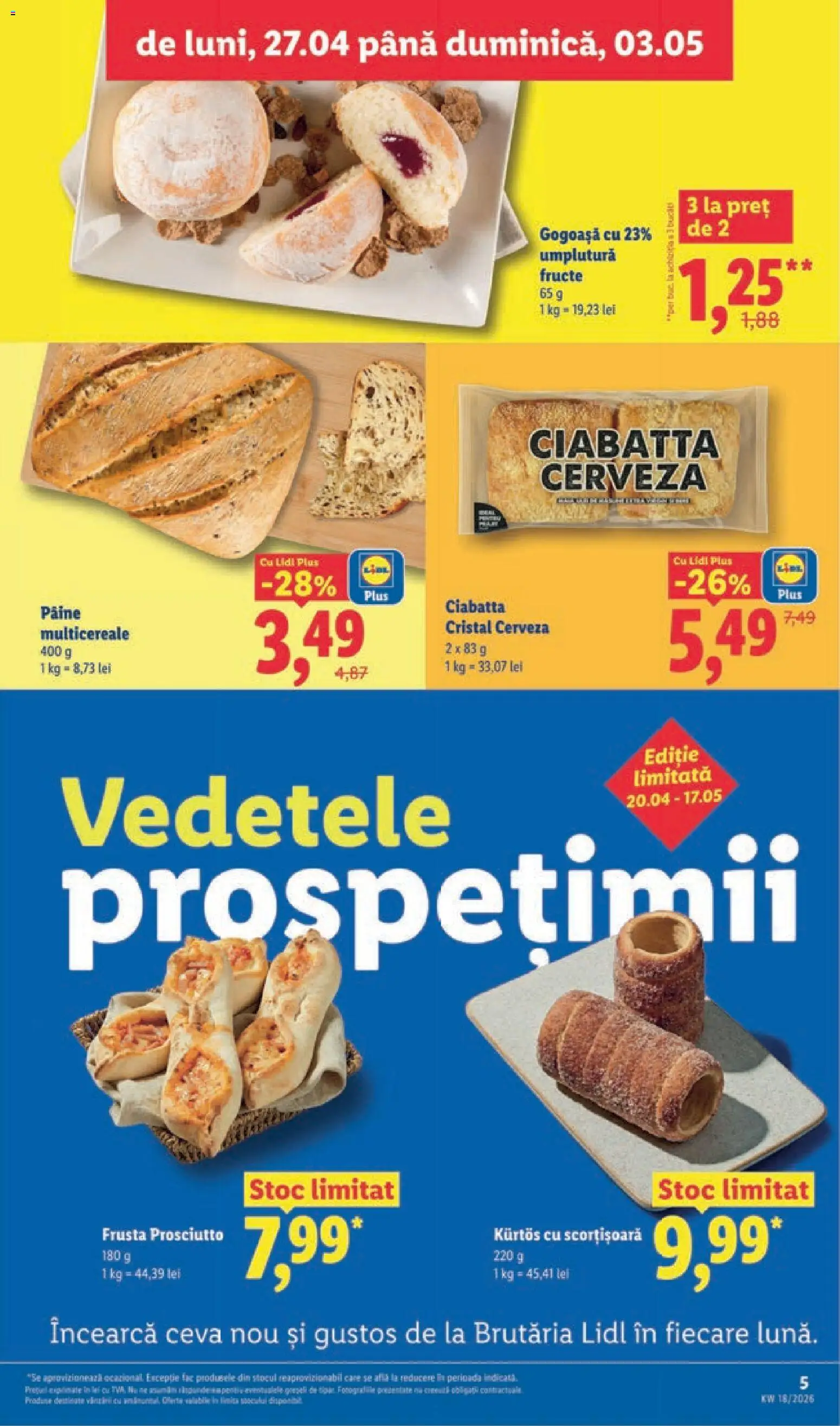 Catalog LIDL 27 Aprilie - 2 Mai 2026 | Pagina 5 | Produse: Divan, Pâine, Fructe