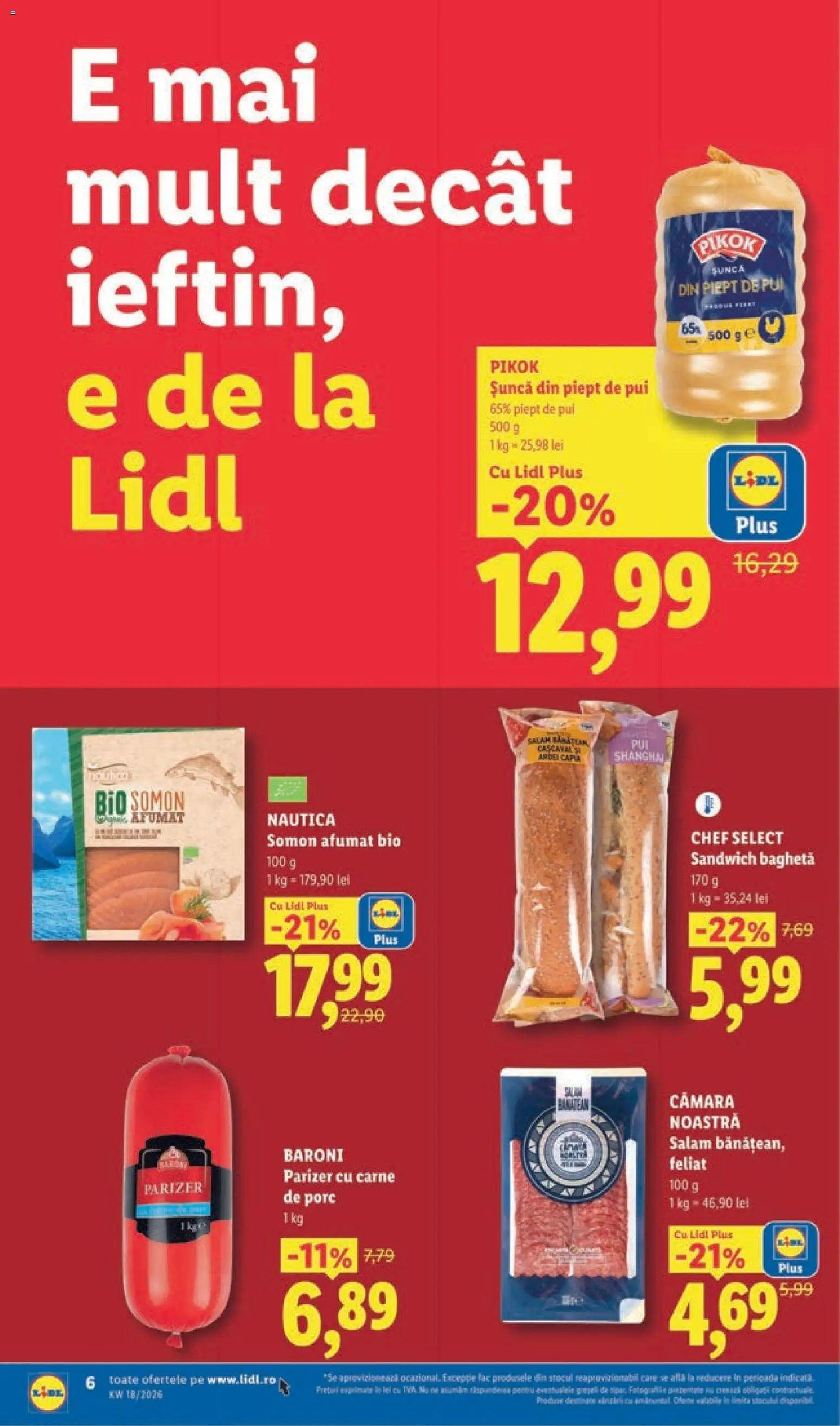 Catalog LIDL 27 Aprilie - 2 Mai 2026 | Pagina 6 | Produse: Şerit ödül, Hacıyatmaz Kedi Oyuncağı, Konuşturucu Kuş Yemleri, Șuncă
