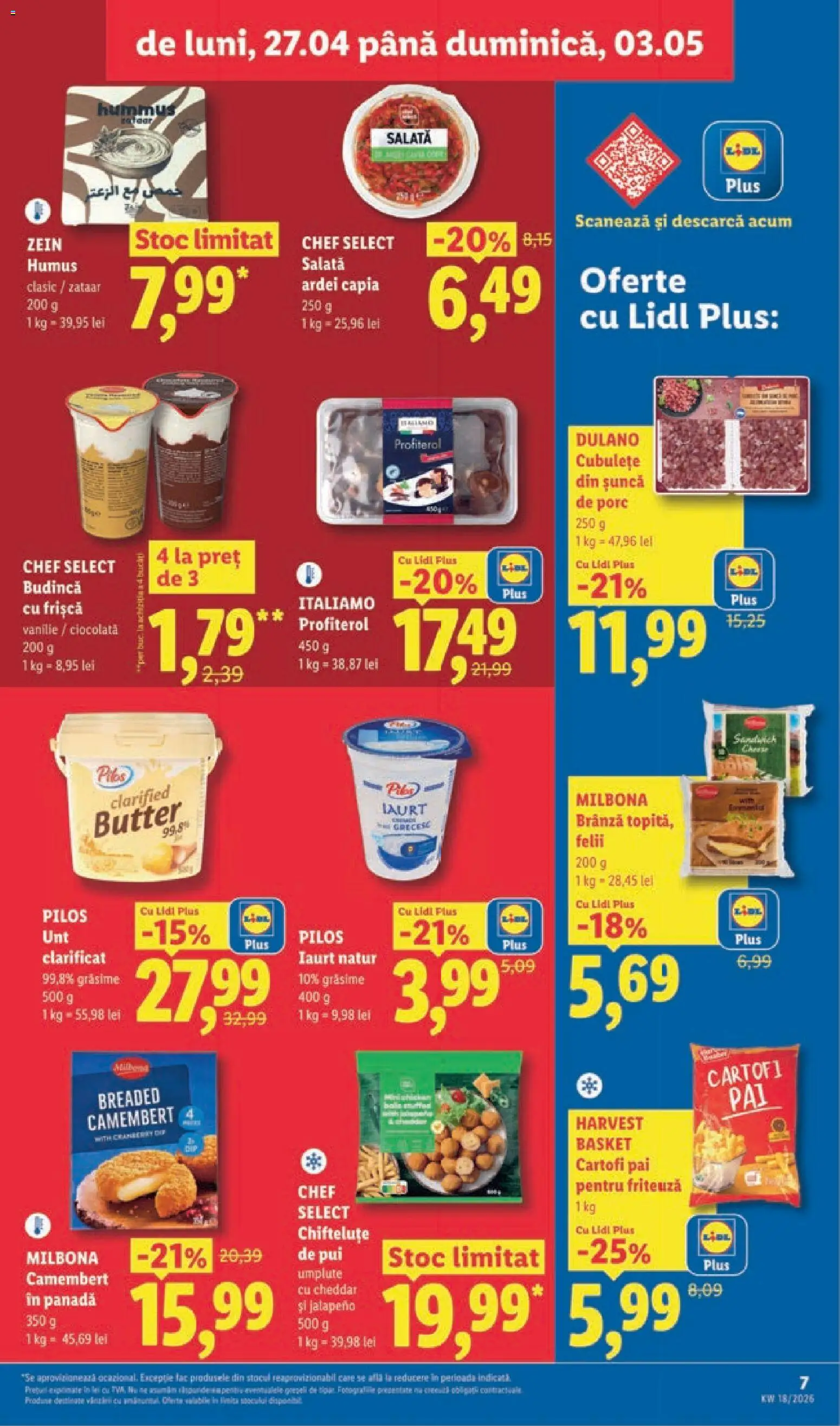 Catalog LIDL 27 Aprilie - 2 Mai 2026 | Pagina 7 | Produse: Toplar, Friteuză, Ardei, Iaurt