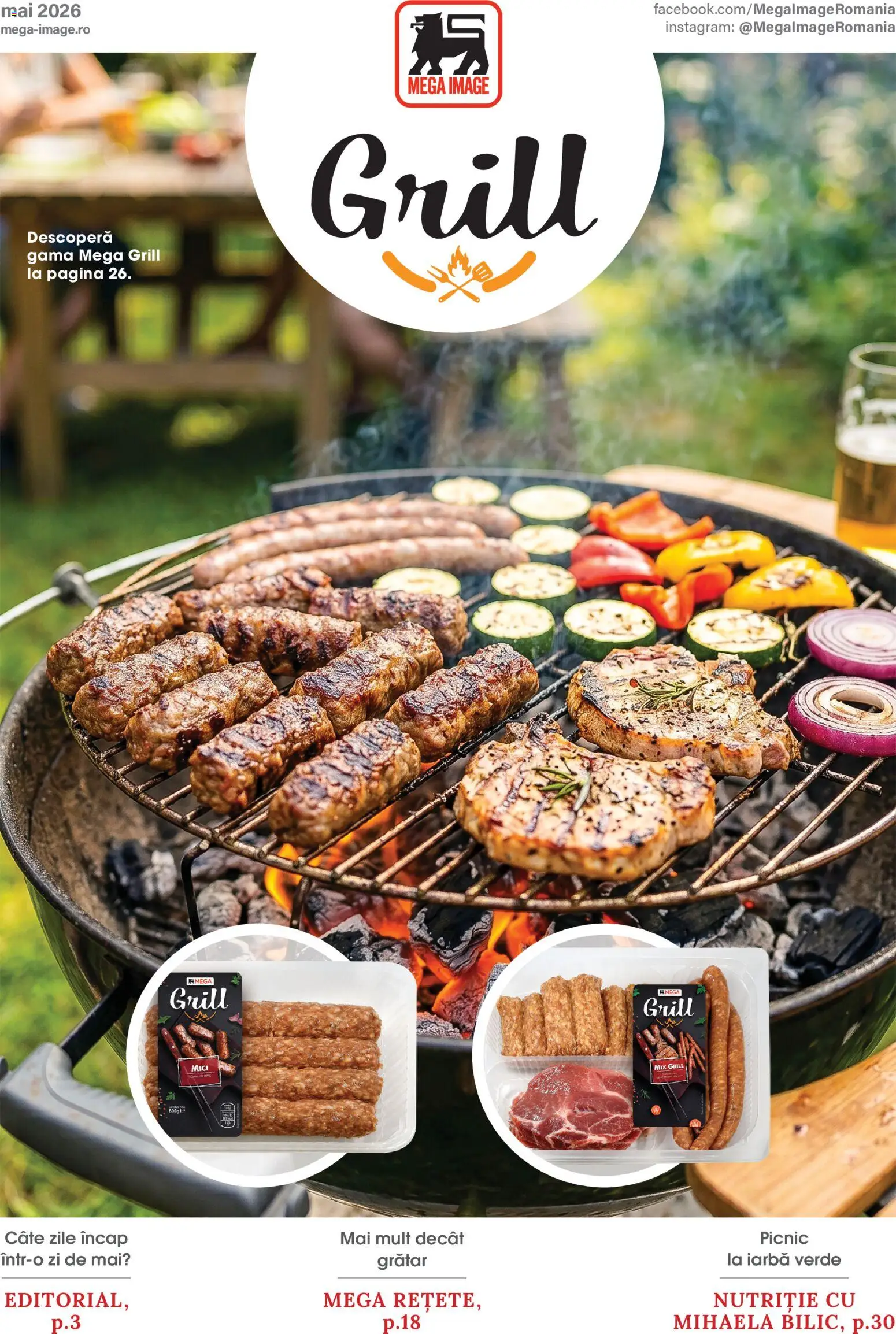 Catalog Mega Image 23 Aprilie - 25 Mai 2026 | Pagina 1 | Produse: Grill, Grătar, Mici