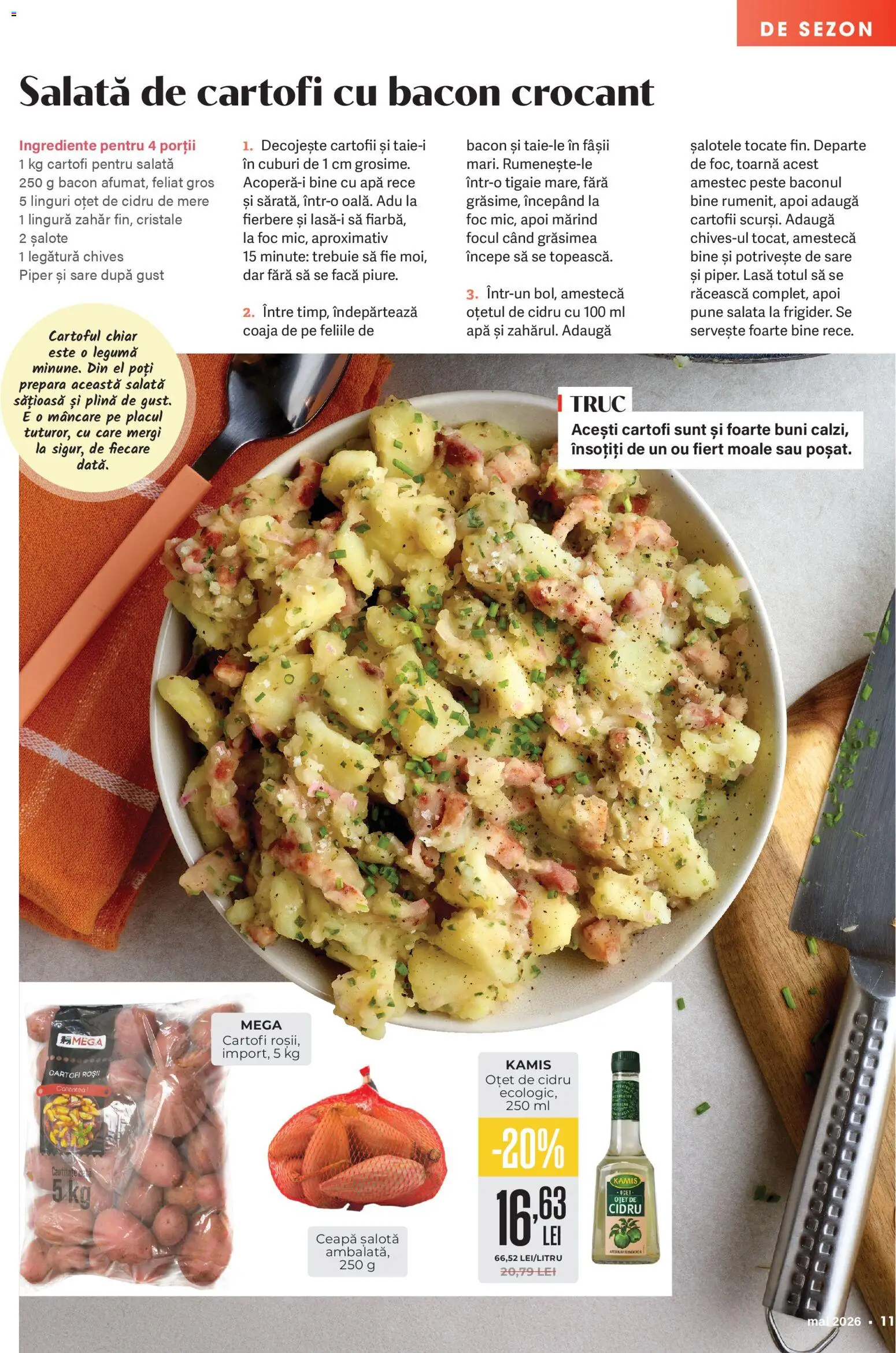 Catalog Mega Image 23 Aprilie - 25 Mai 2026 | Pagina 11 | Produse: Bacon, Cartofi, Apă, Zahăr