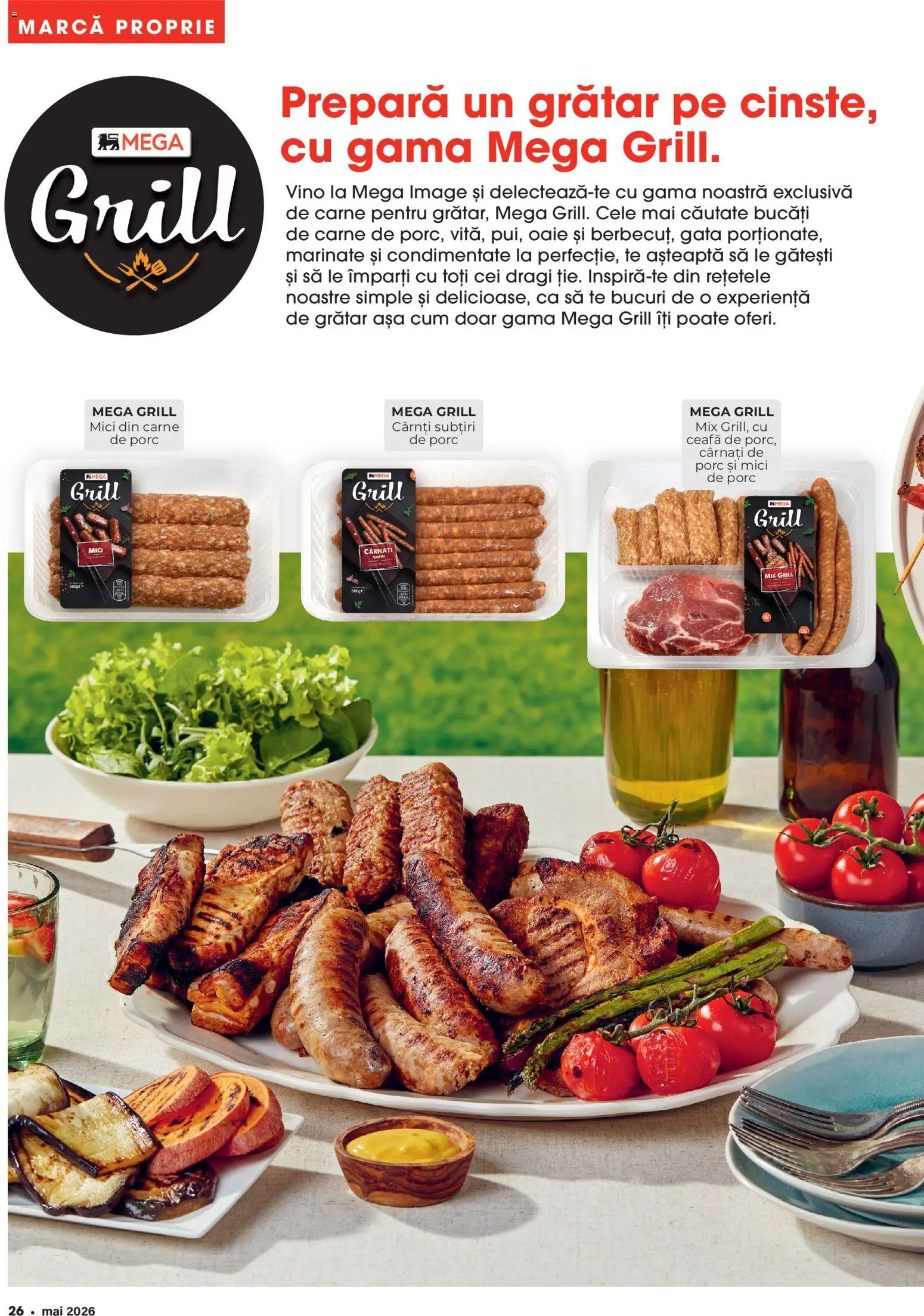Catalog Mega Image 23 Aprilie - 25 Mai 2026 | Pagina 26 | Produse: Grill, Grătar, Mici, Cârnați