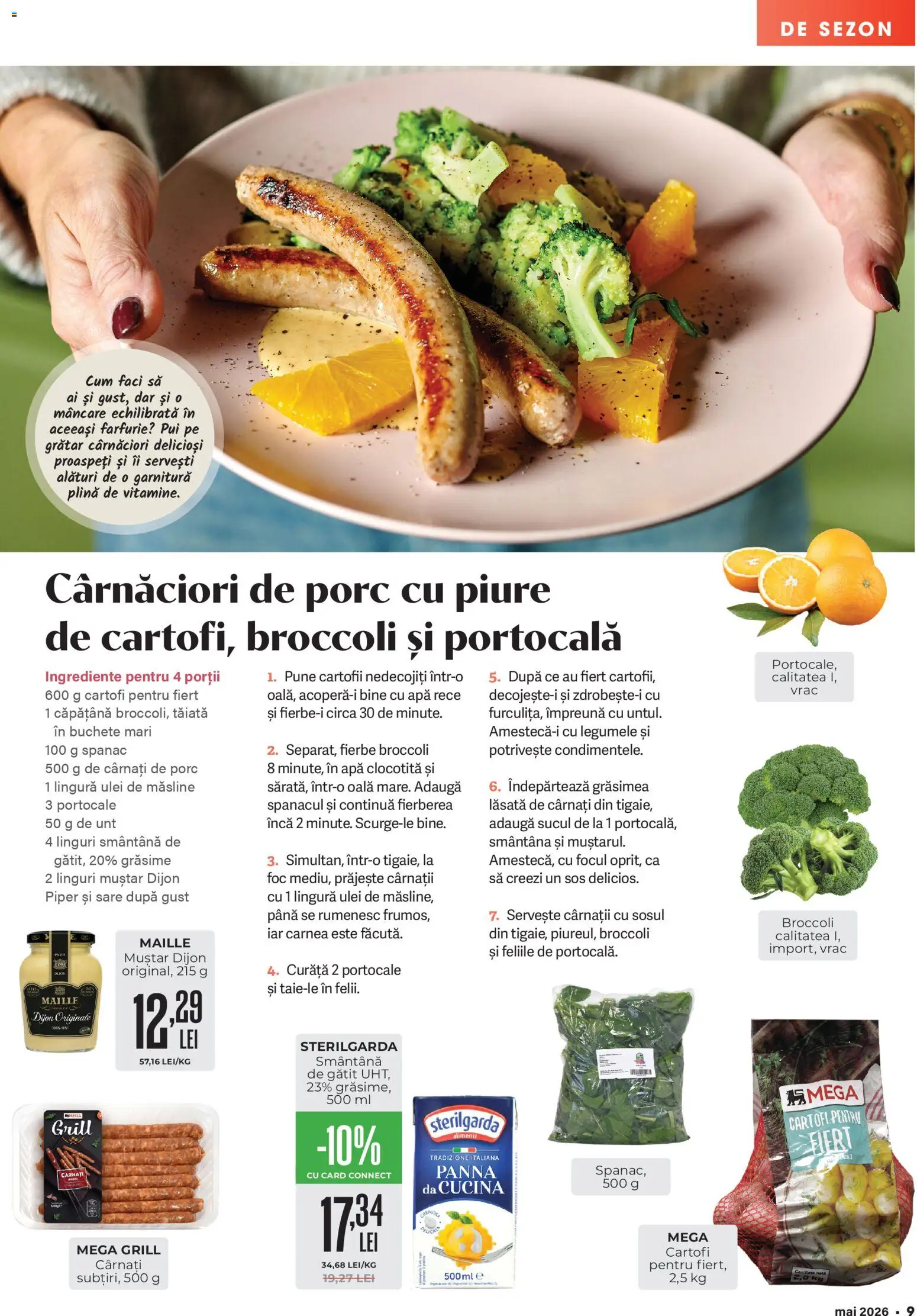 Catalog Mega Image 23 Aprilie - 25 Mai 2026 | Pagina 9 | Produse: Linguri, Hacıyatmaz Kedi Oyuncağı, Ulei, Sos