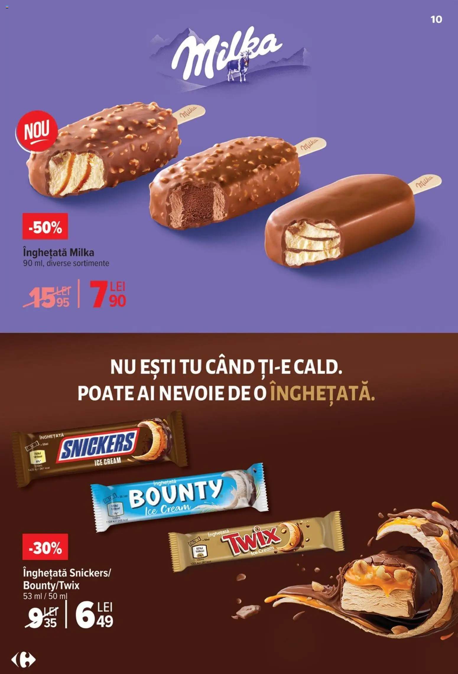 Catalog Carrefour 22 Aprilie - 4 Mai 2026 | Pagina 10 | Produse: Înghețată