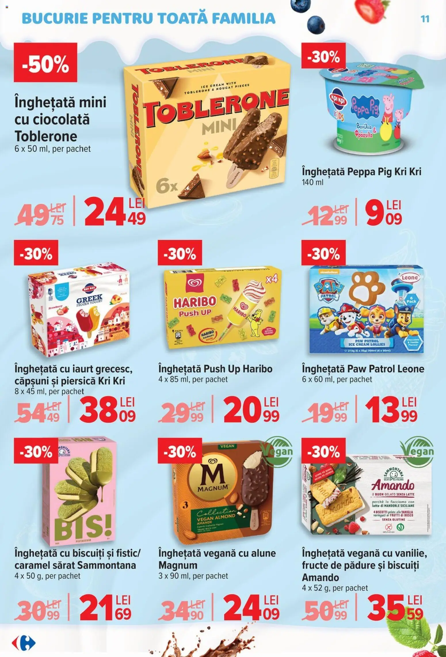 Catalog Carrefour 22 Aprilie - 4 Mai 2026 | Pagina 11 | Produse: Piersică, Ciocolată, Căpșuni, Înghețată