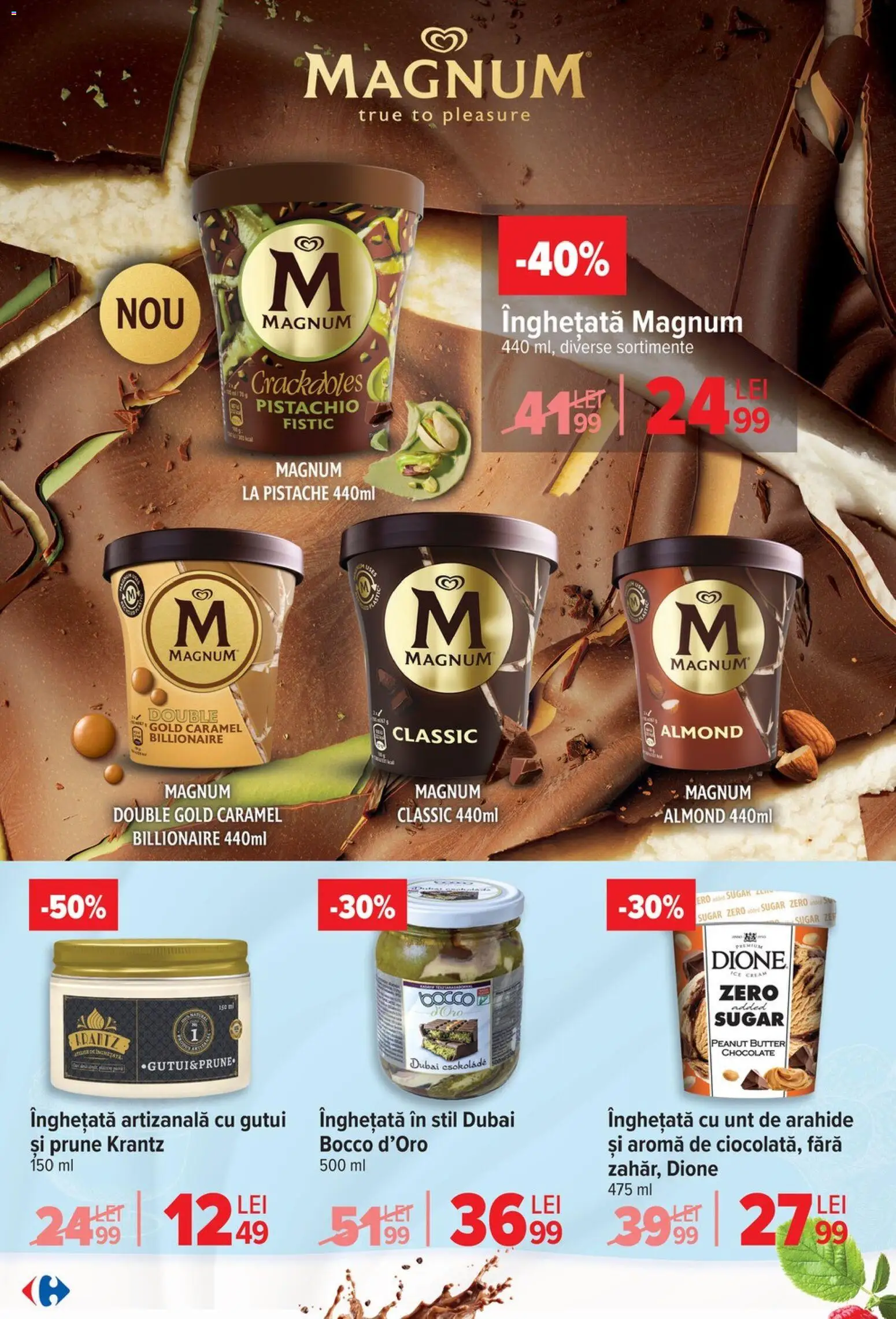 Catalog Carrefour 22 Aprilie - 4 Mai 2026 | Pagina 14 | Produse: Arahide, Unt de arahide, Prune, Înghețată