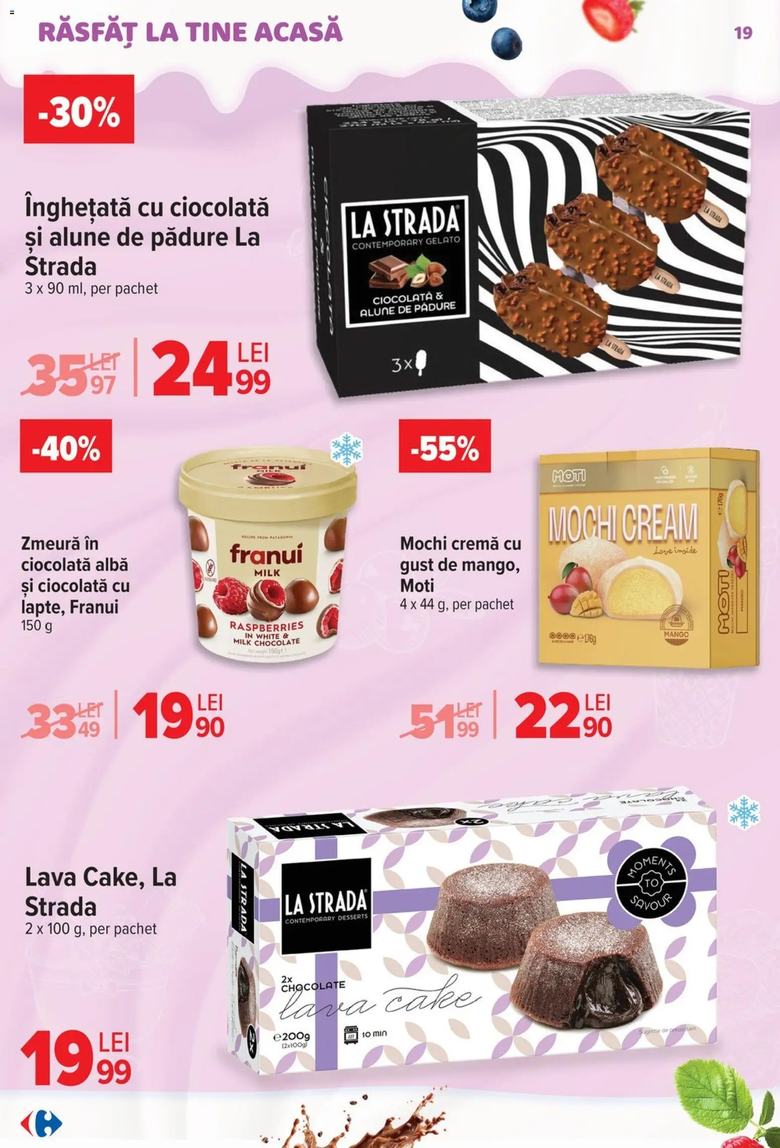 Catalog Carrefour 22 Aprilie - 4 Mai 2026 | Pagina 19 | Produse: Zmeură, Alune, Înghețată, Mango