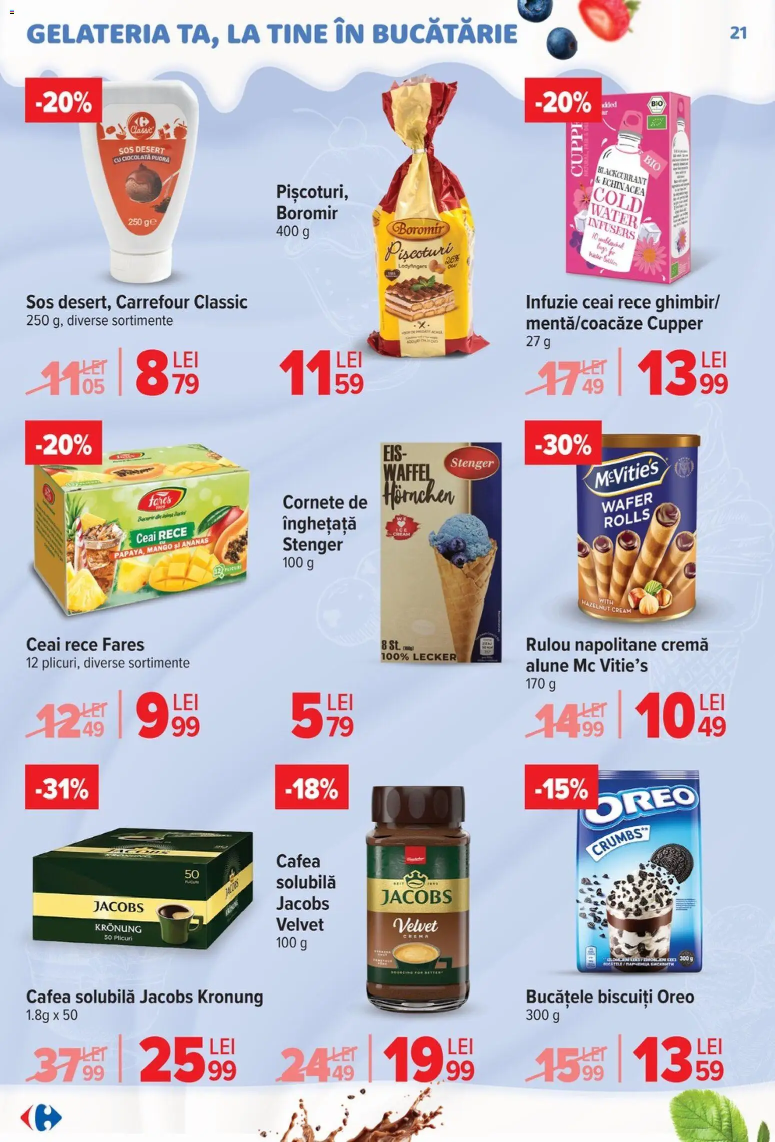 Catalog Carrefour 22 Aprilie - 4 Mai 2026 | Pagina 21 | Produse: Alune, Cremă, Cafea, Biscuiți
