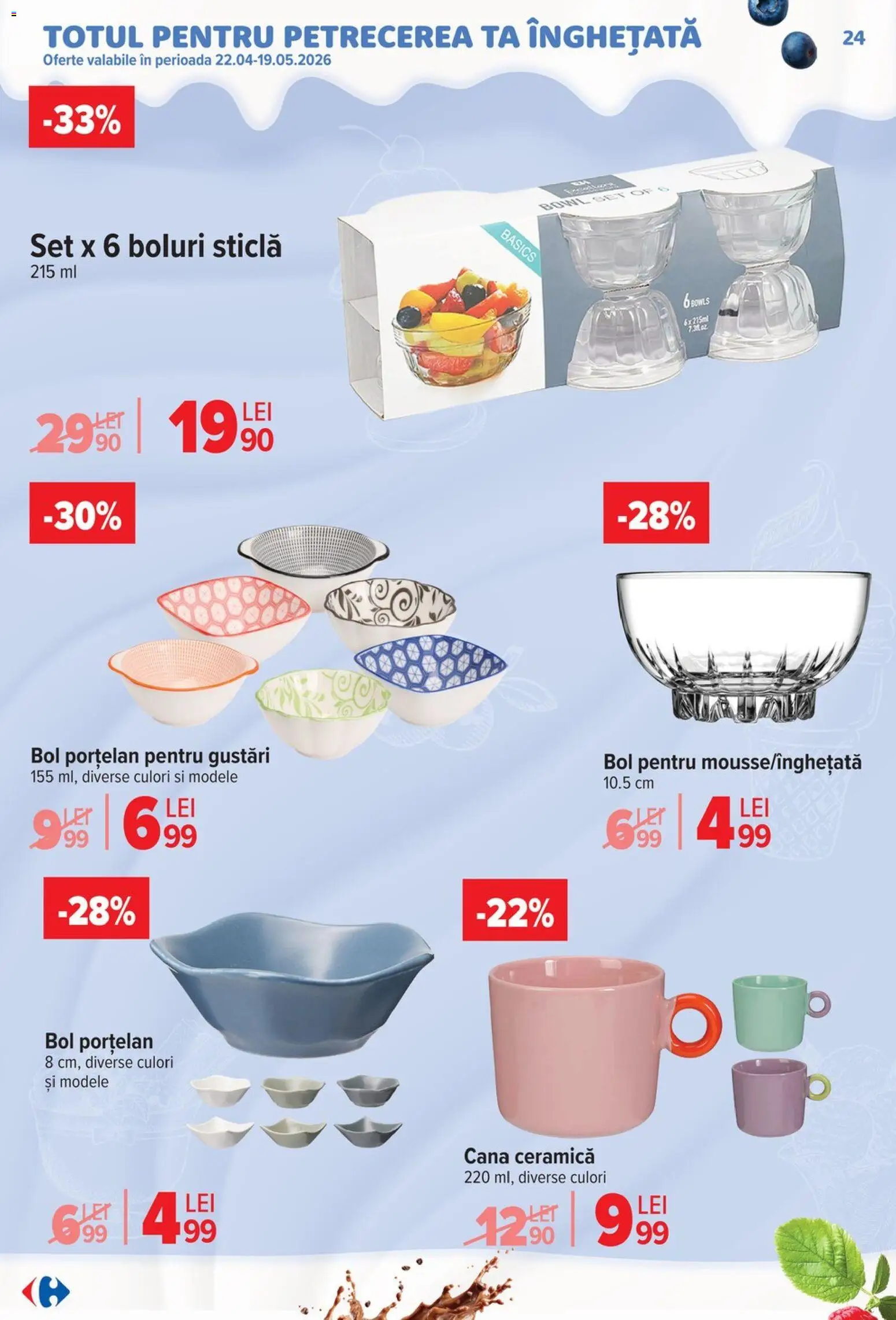 Catalog Carrefour 22 Aprilie - 4 Mai 2026 | Pagina 24 | Produse: Bol, Înghețată