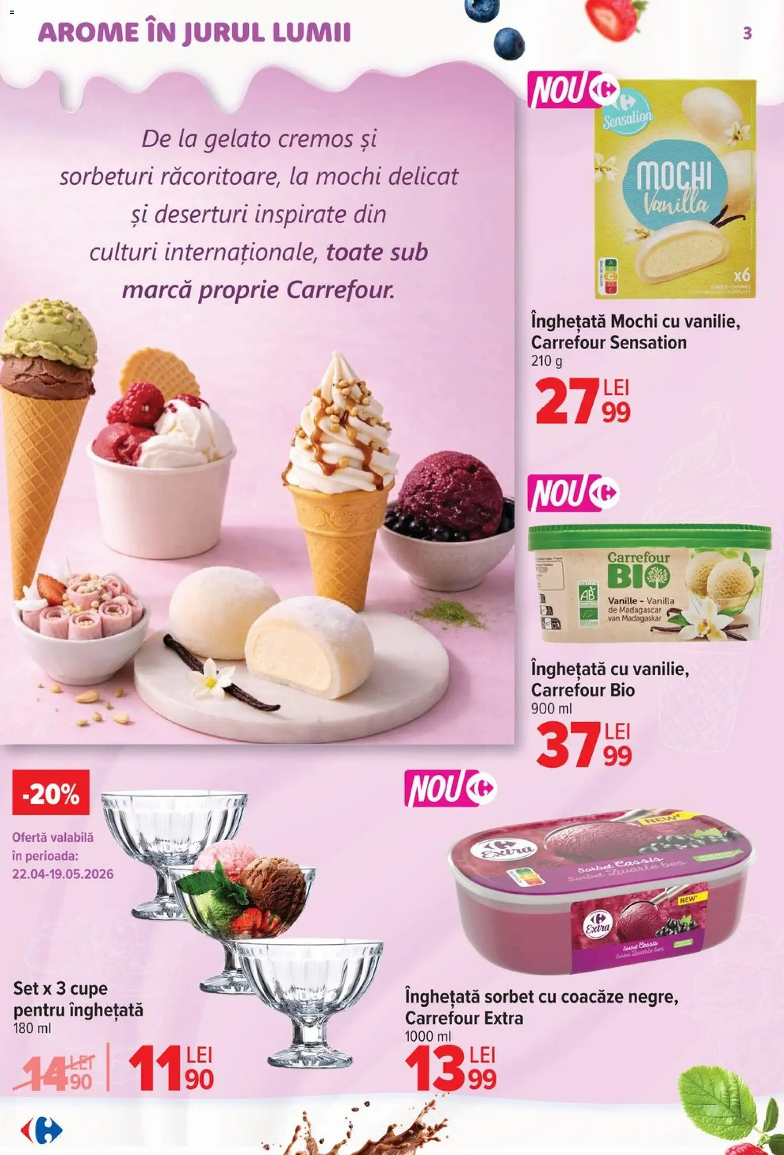 Catalog Carrefour 22 Aprilie - 4 Mai 2026 | Pagina 3 | Produse: Şerit ödül, Înghețată