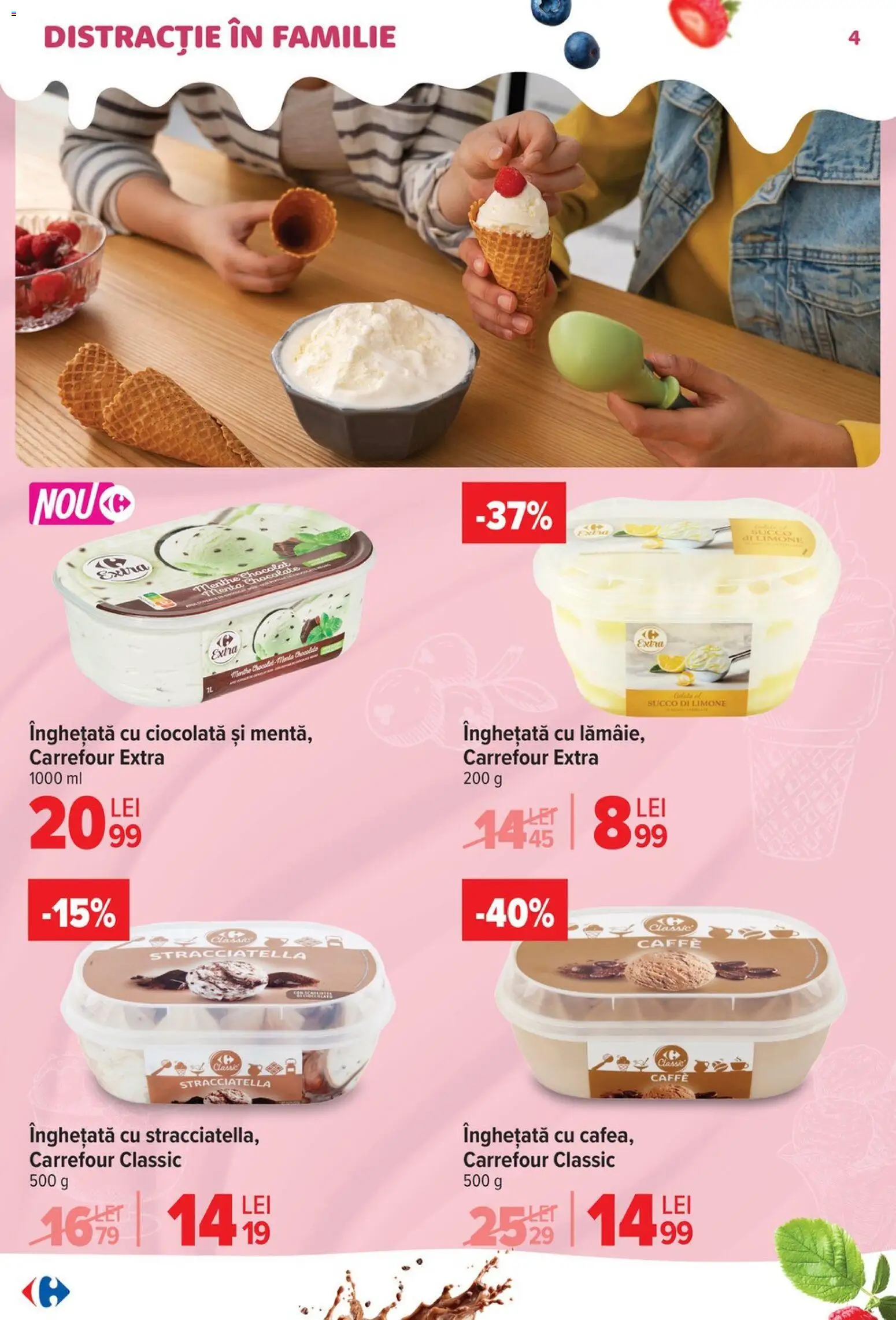 Catalog Carrefour 22 Aprilie - 4 Mai 2026 | Pagina 4 | Produse: Ciocolată, Înghețată
