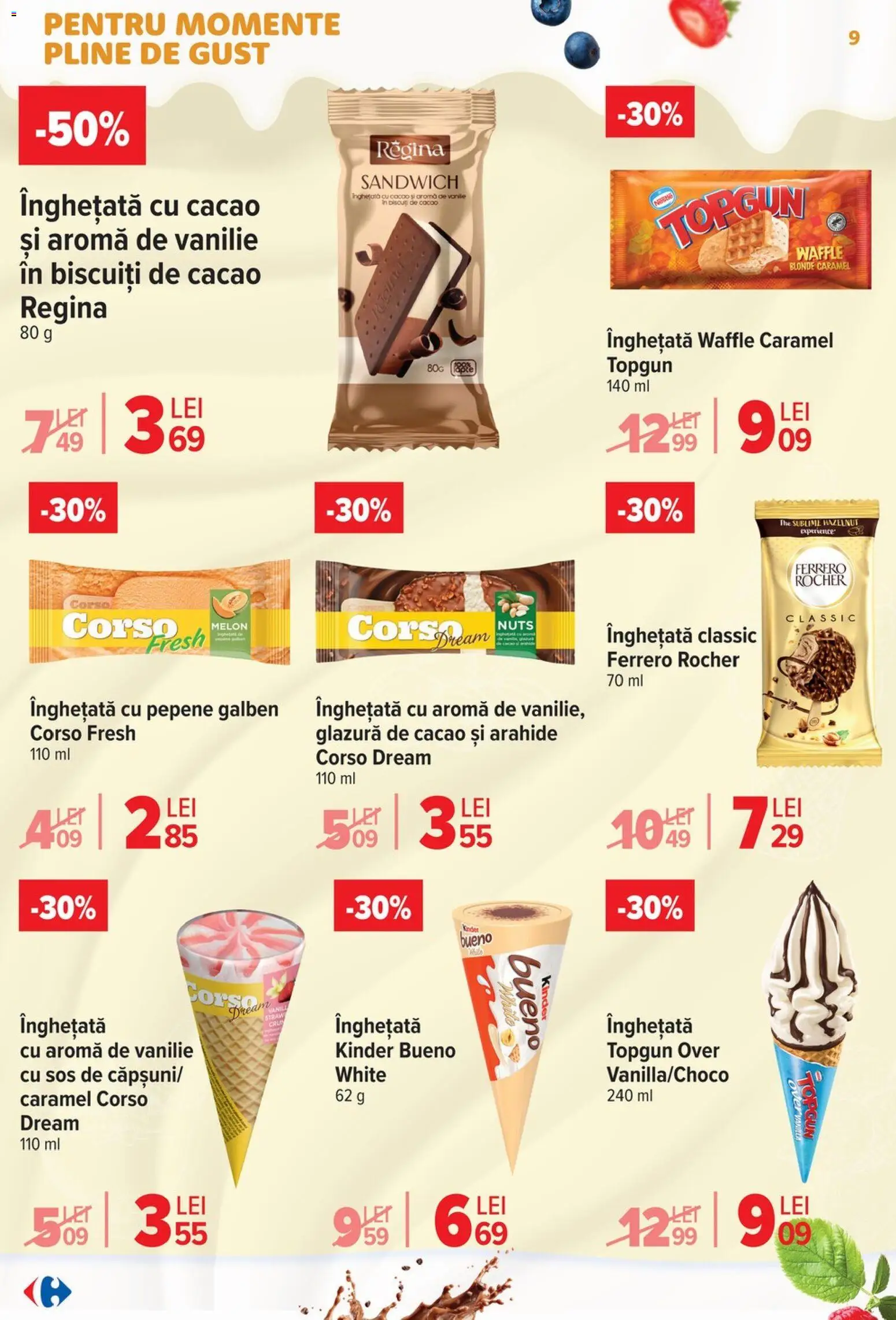 Catalog Carrefour 22 Aprilie - 4 Mai 2026 | Pagina 9 | Produse: Soda, Biscuiți, Înghețată, Sos