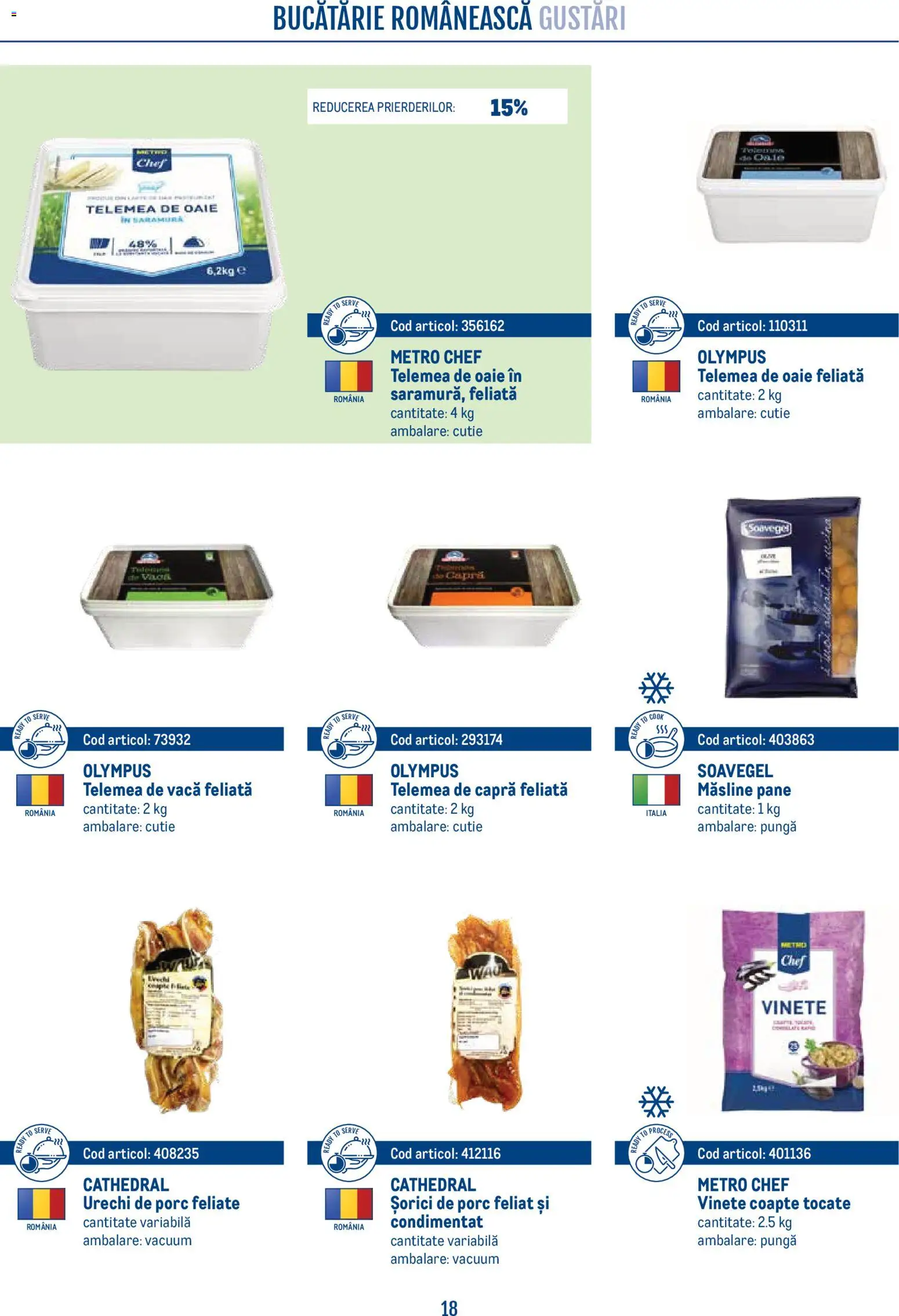 Catalog METRO 21 Aprilie - 30 Decembrie 2026 | Pagina 18 | Produse: Pungă, Bucătărie, Cutie, Măsline