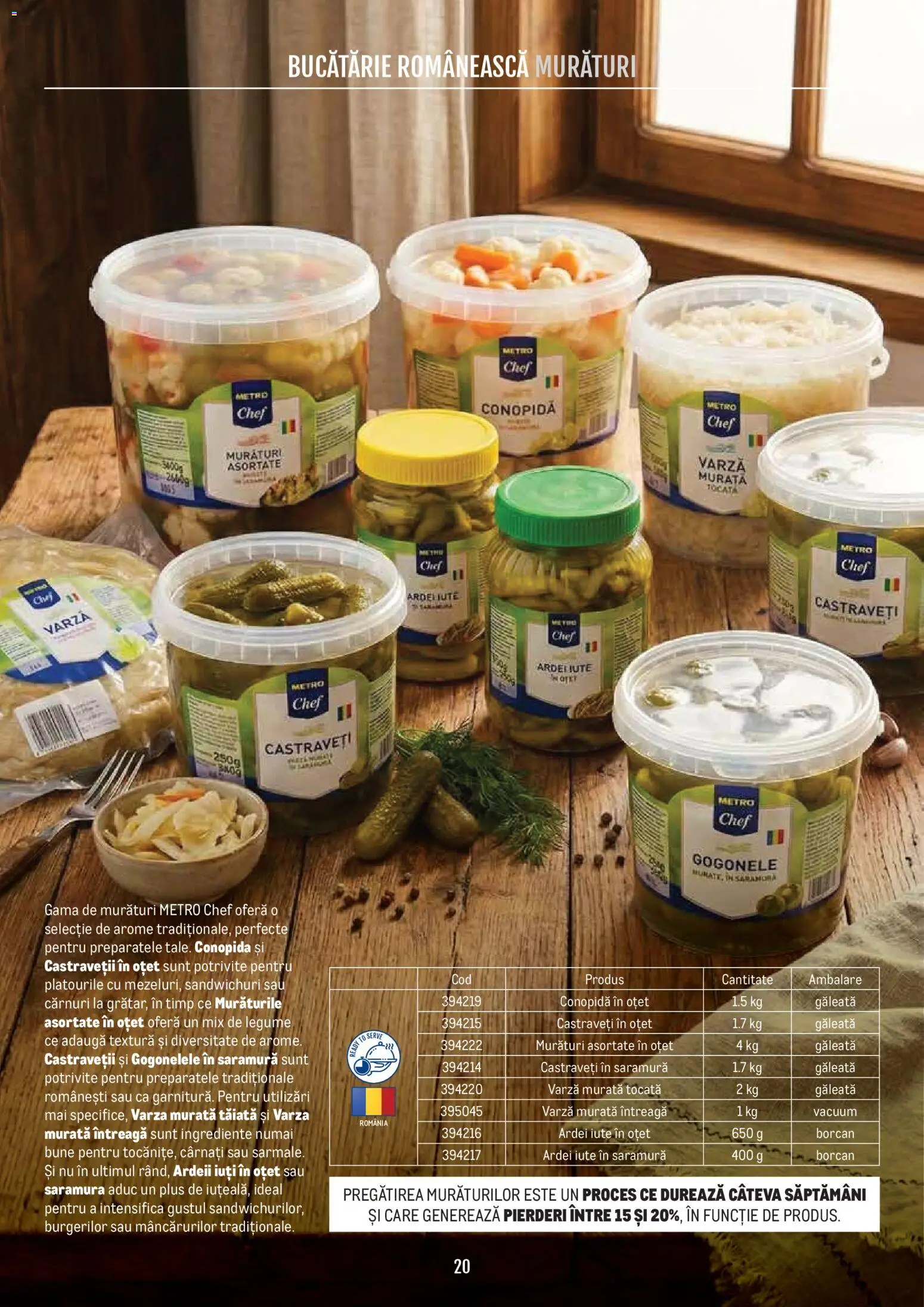 Catalog METRO 21 Aprilie - 30 Decembrie 2026 | Pagina 20 | Produse: Conopidă, Ardei, Legume, Cârnați