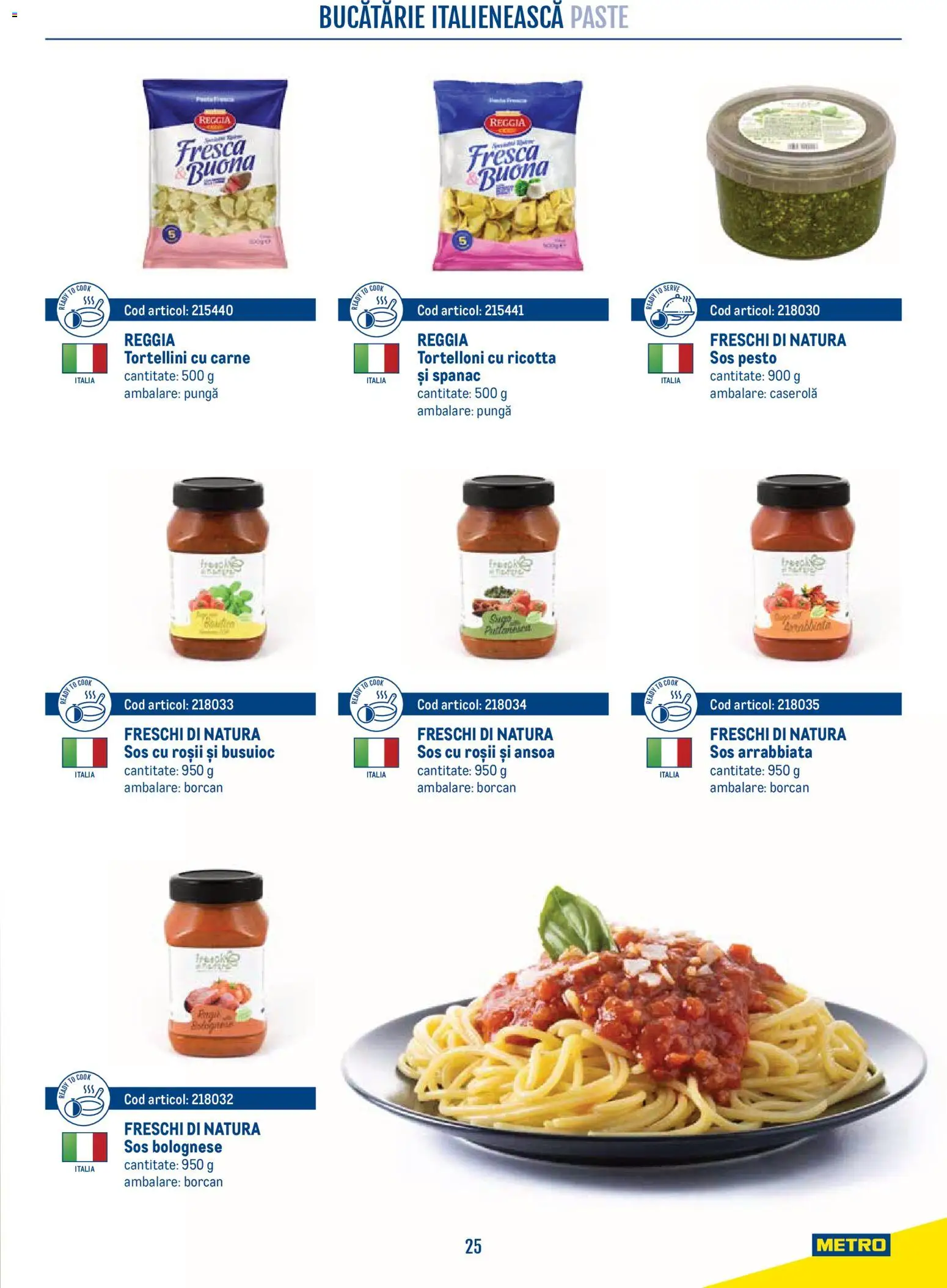 Catalog METRO 21 Aprilie - 30 Decembrie 2026 | Pagina 25 | Produse: Pungă, Bucătărie, Roșii, Paste