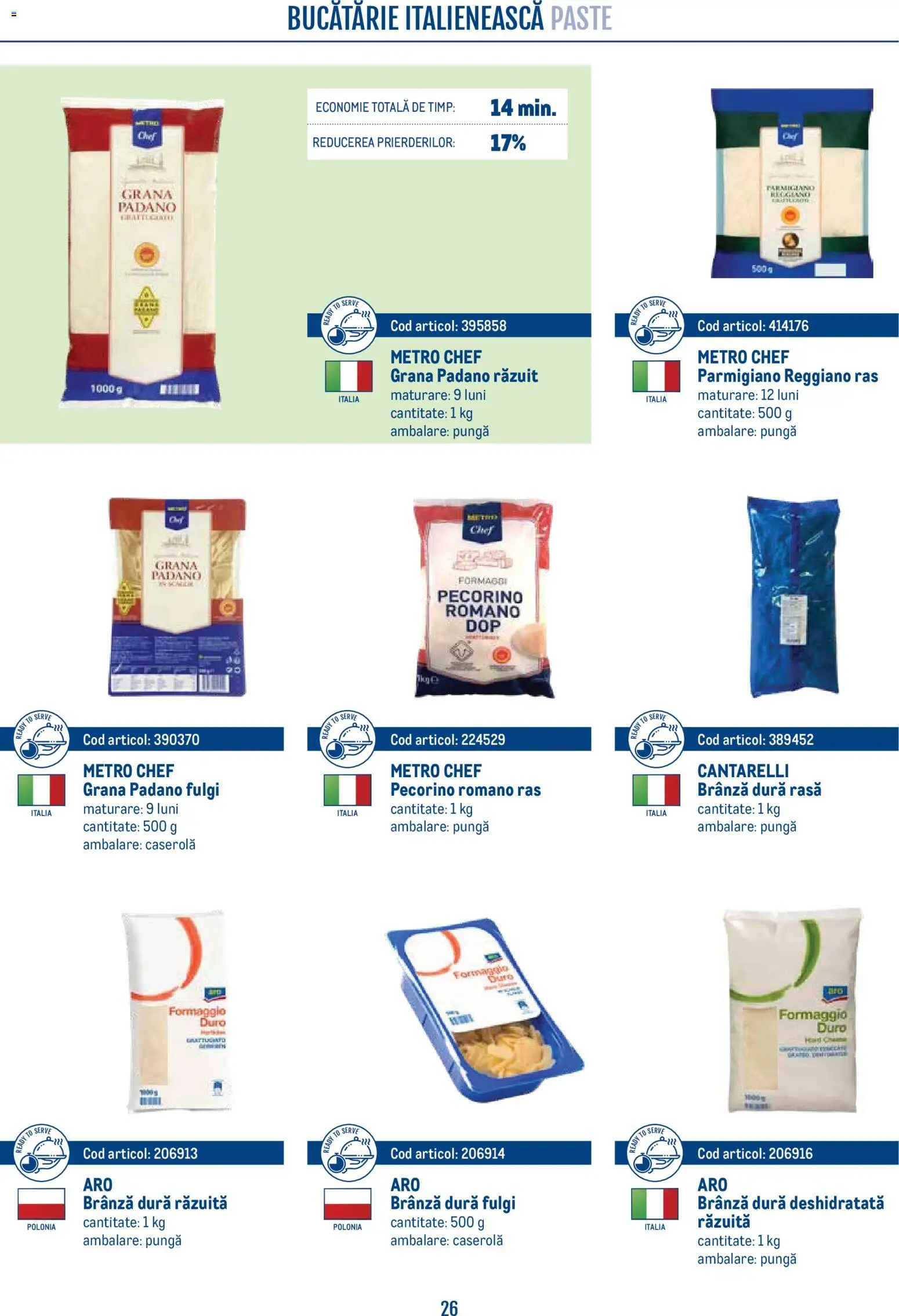 Catalog METRO 21 Aprilie - 30 Decembrie 2026 | Pagina 26 | Produse: Pungă, Bucătărie, Paste, Fulgi