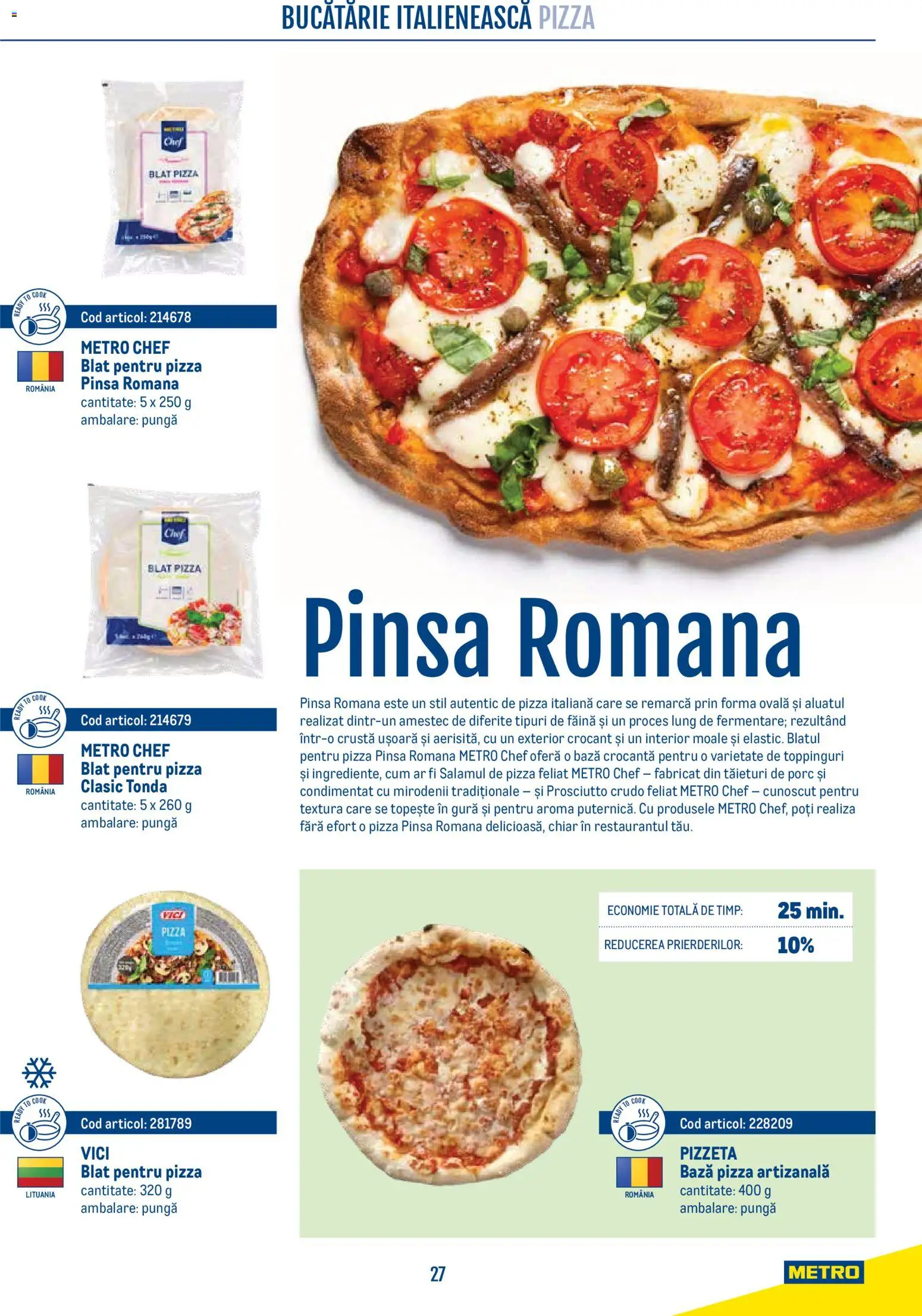 Catalog METRO 21 Aprilie - 30 Decembrie 2026 | Pagina 27 | Produse: Pungă, Bucătărie, Pizza, Făină