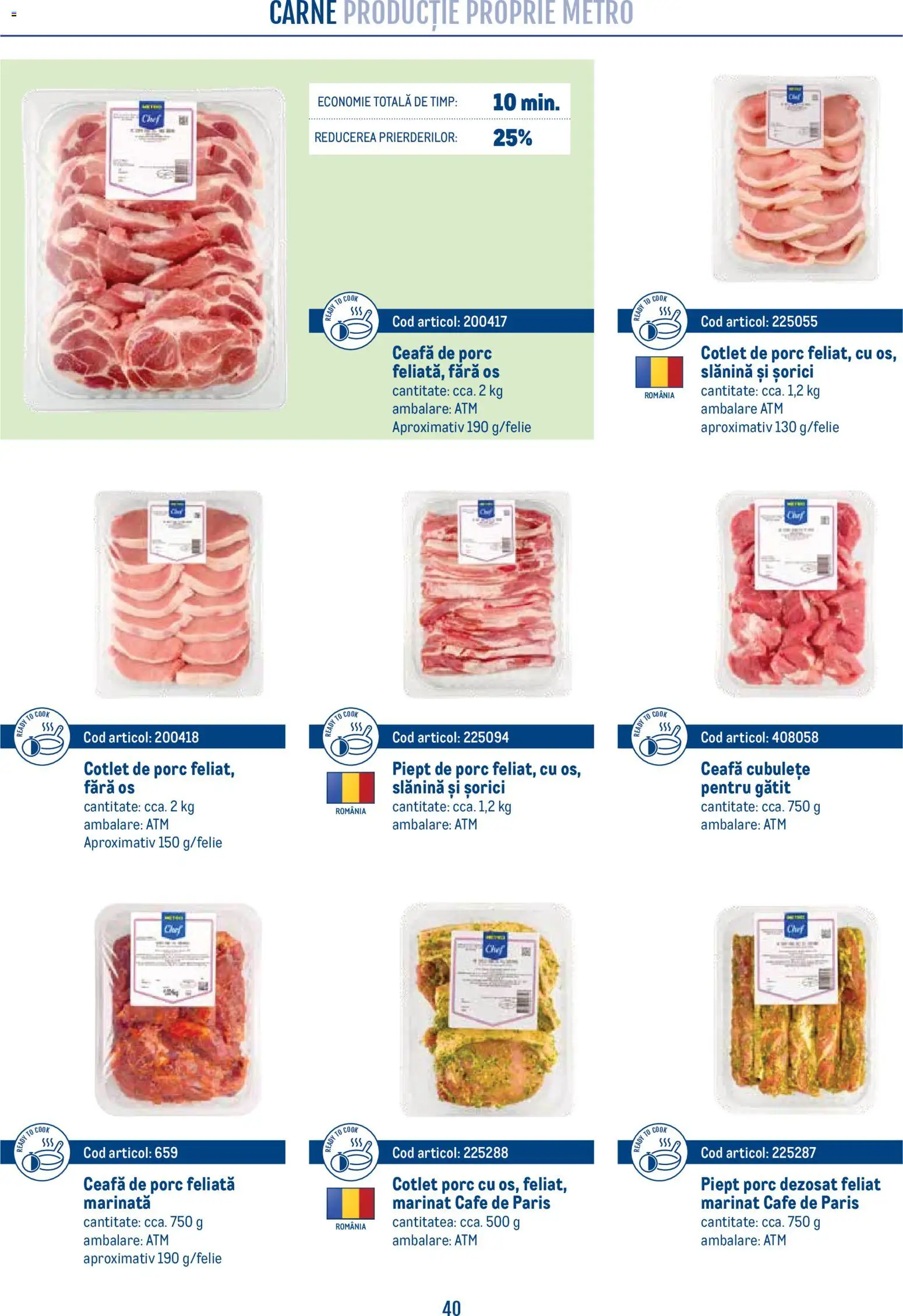 Catalog METRO 21 Aprilie - 30 Decembrie 2026 | Pagina 40 | Produse: Keçeli kalem, Lait de coco, Cotlet porc