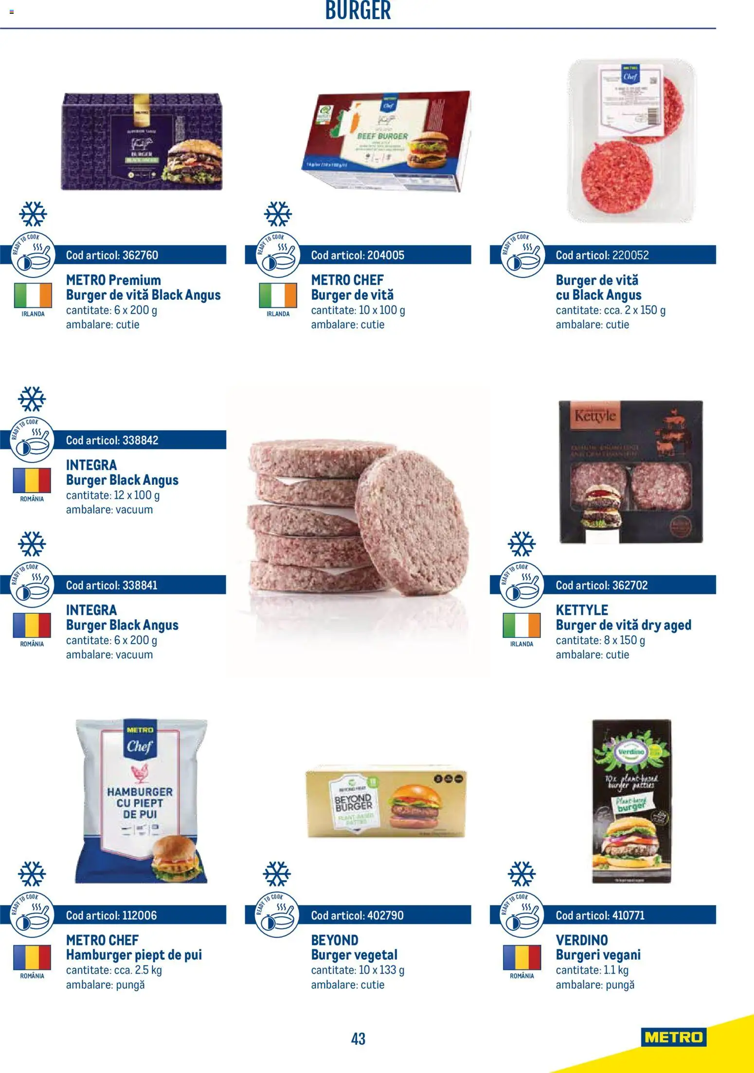 Catalog METRO 21 Aprilie - 30 Decembrie 2026 | Pagina 43 | Produse: Pungă, Hacıyatmaz Kedi Oyuncağı, Cutie, Burger