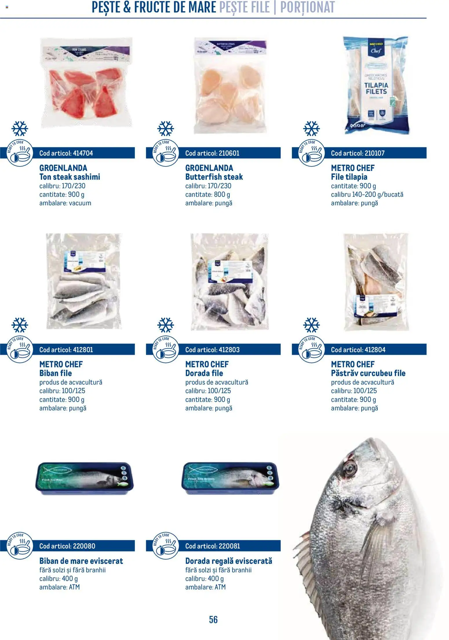 Catalog METRO 21 Aprilie - 30 Decembrie 2026 | Pagina 56 | Produse: Pungă, Pește, Fructe, Fructe De Mare
