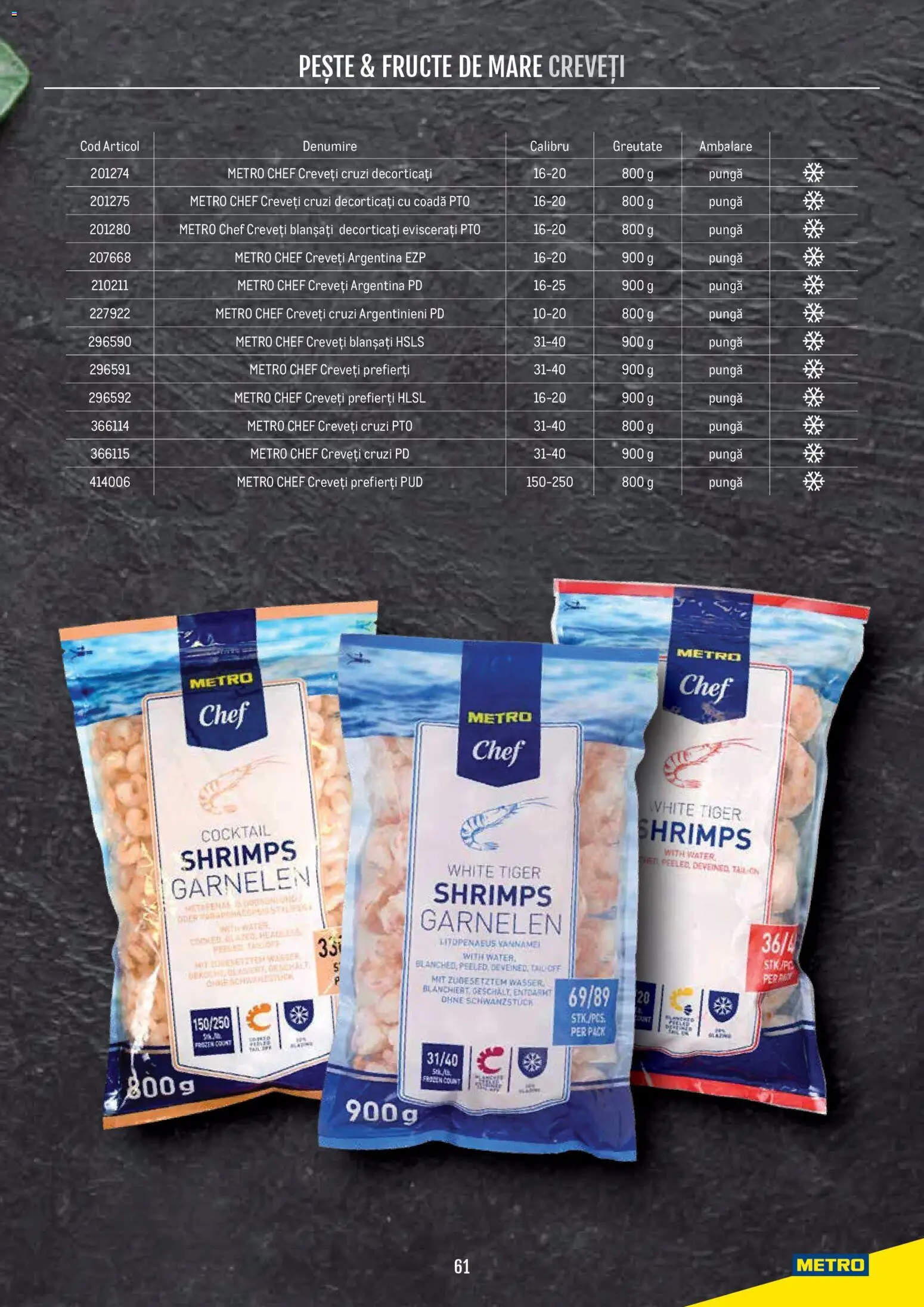 Catalog METRO 21 Aprilie - 30 Decembrie 2026 | Pagina 61 | Produse: Pungă, Cocktail, Fructe, Fructe De Mare