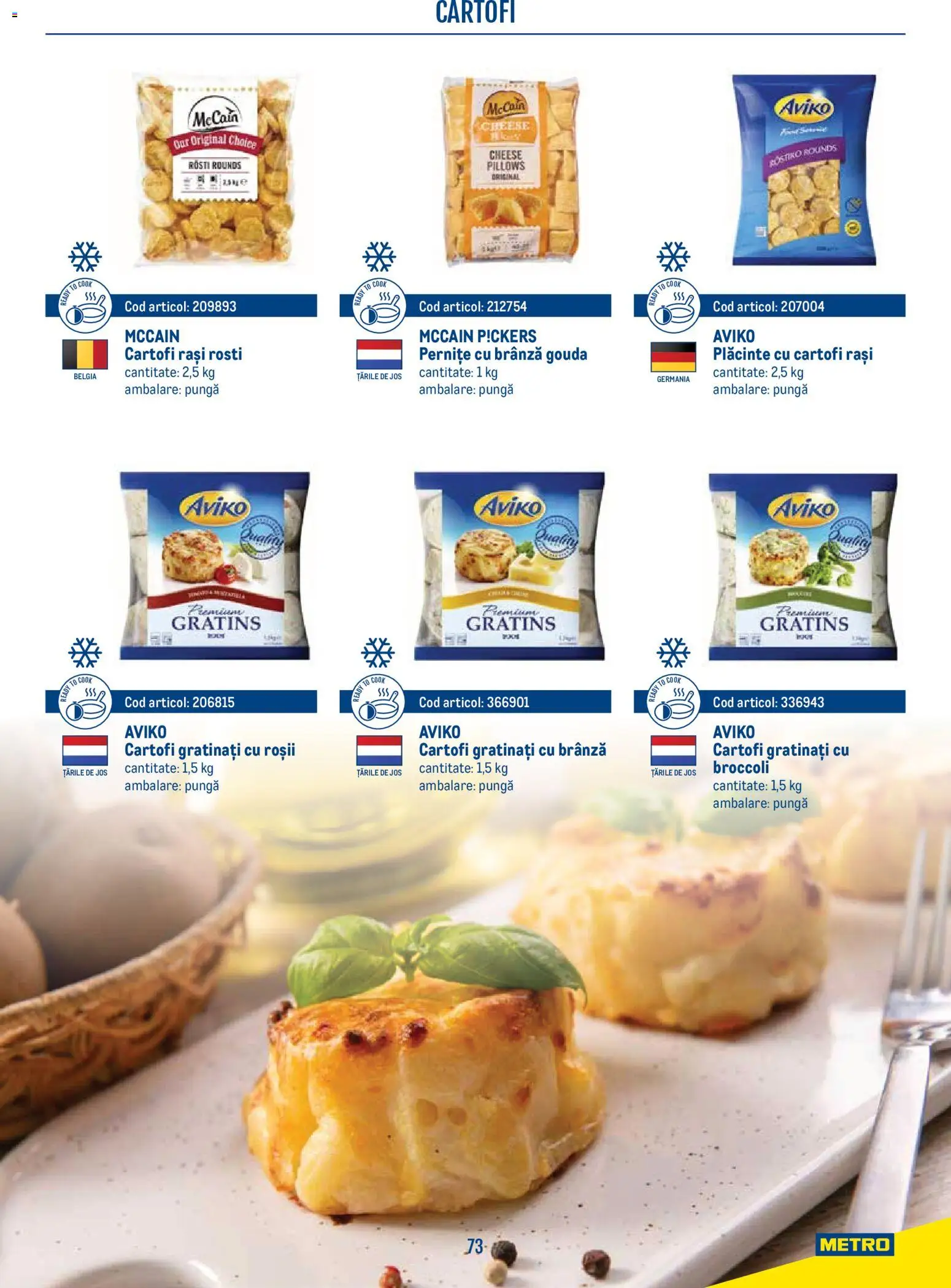 Catalog METRO 21 Aprilie - 30 Decembrie 2026 | Pagina 73 | Produse: Brânză, Roșii, Cartofi, Gouda