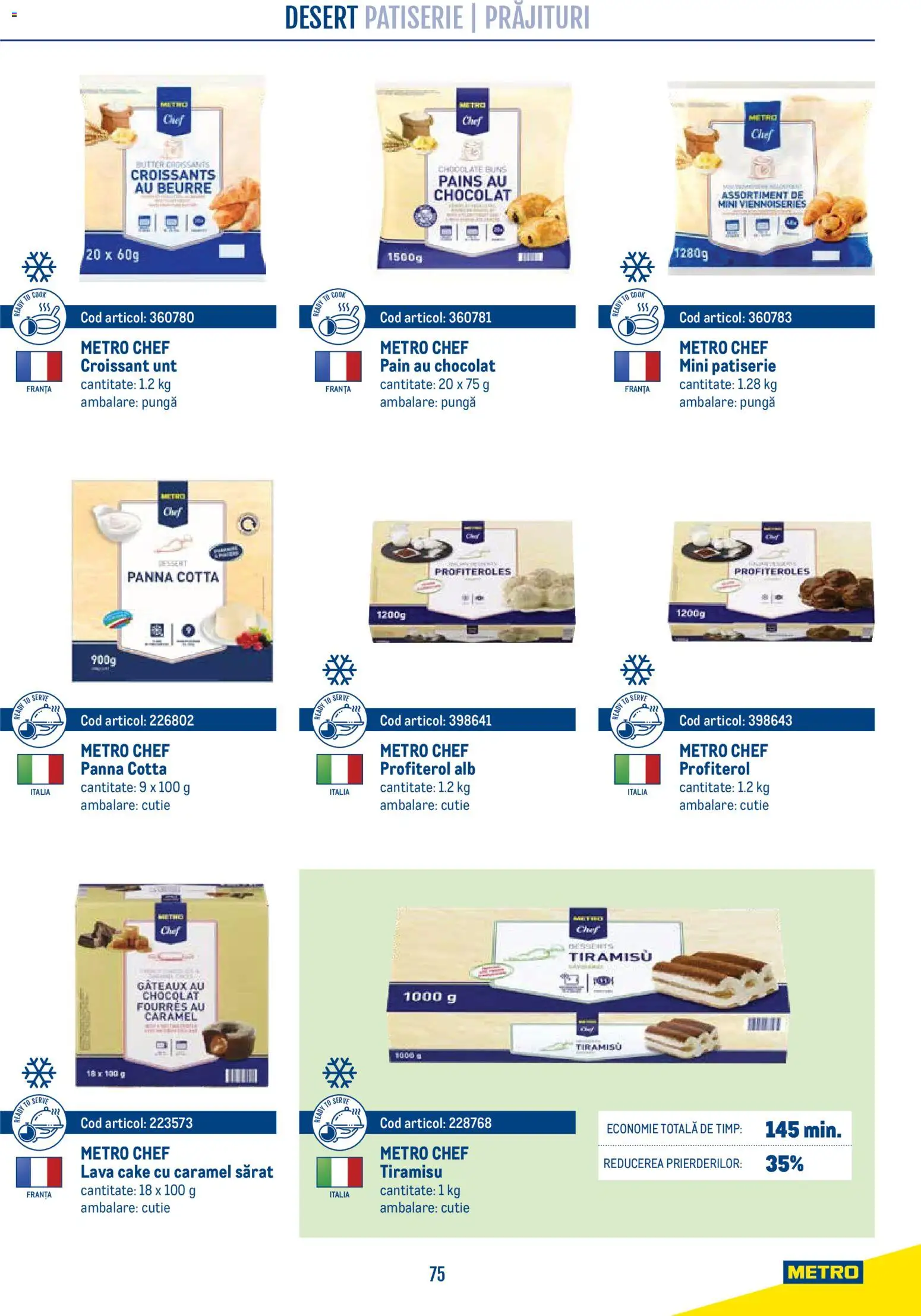 Catalog METRO 21 Aprilie - 30 Decembrie 2026 | Pagina 75 | Produse: Pungă, Cutie, Unt, Tiramisu