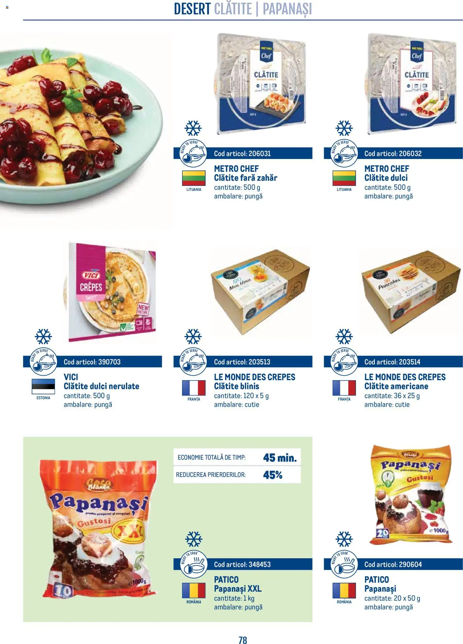 Catalog METRO 21 Aprilie - 30 Decembrie 2026 | Pagina 78 | Produse: Pungă, Cutie, Clătite, Zahăr