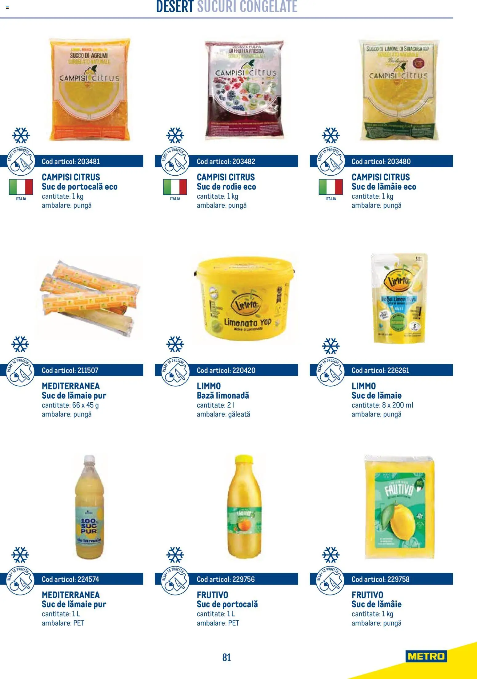 Catalog METRO 21 Aprilie - 30 Decembrie 2026 | Pagina 81 | Produse: Pungă, Sıcak su torbası, Top, Lămâie