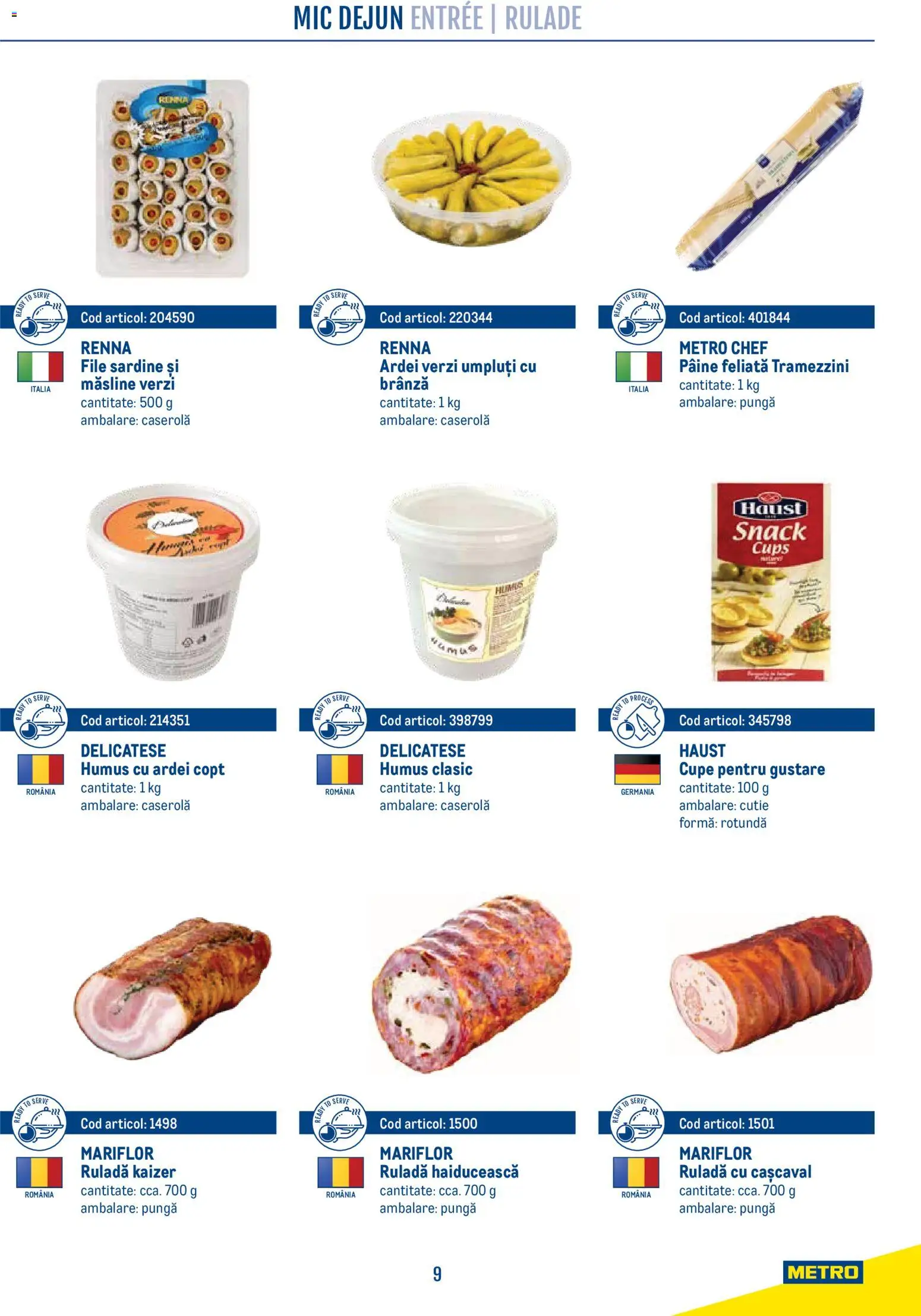 Catalog METRO 21 Aprilie - 30 Decembrie 2026 | Pagina 9 | Produse: Pungă, Măsline, Brânză, Pâine