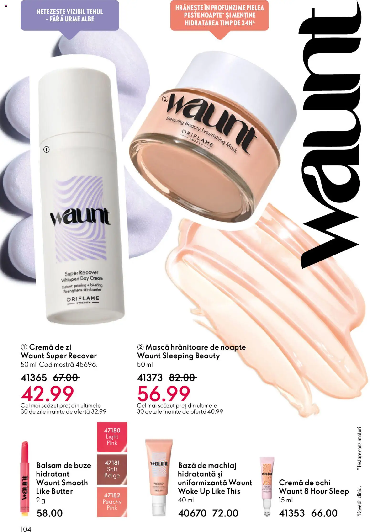 Catalog Oriflame 27 Mai - 15 Iunie 2026 | Pagina 104 | Produse: Bază de machiaj, Cremă de zi, Machiaj, Balsam