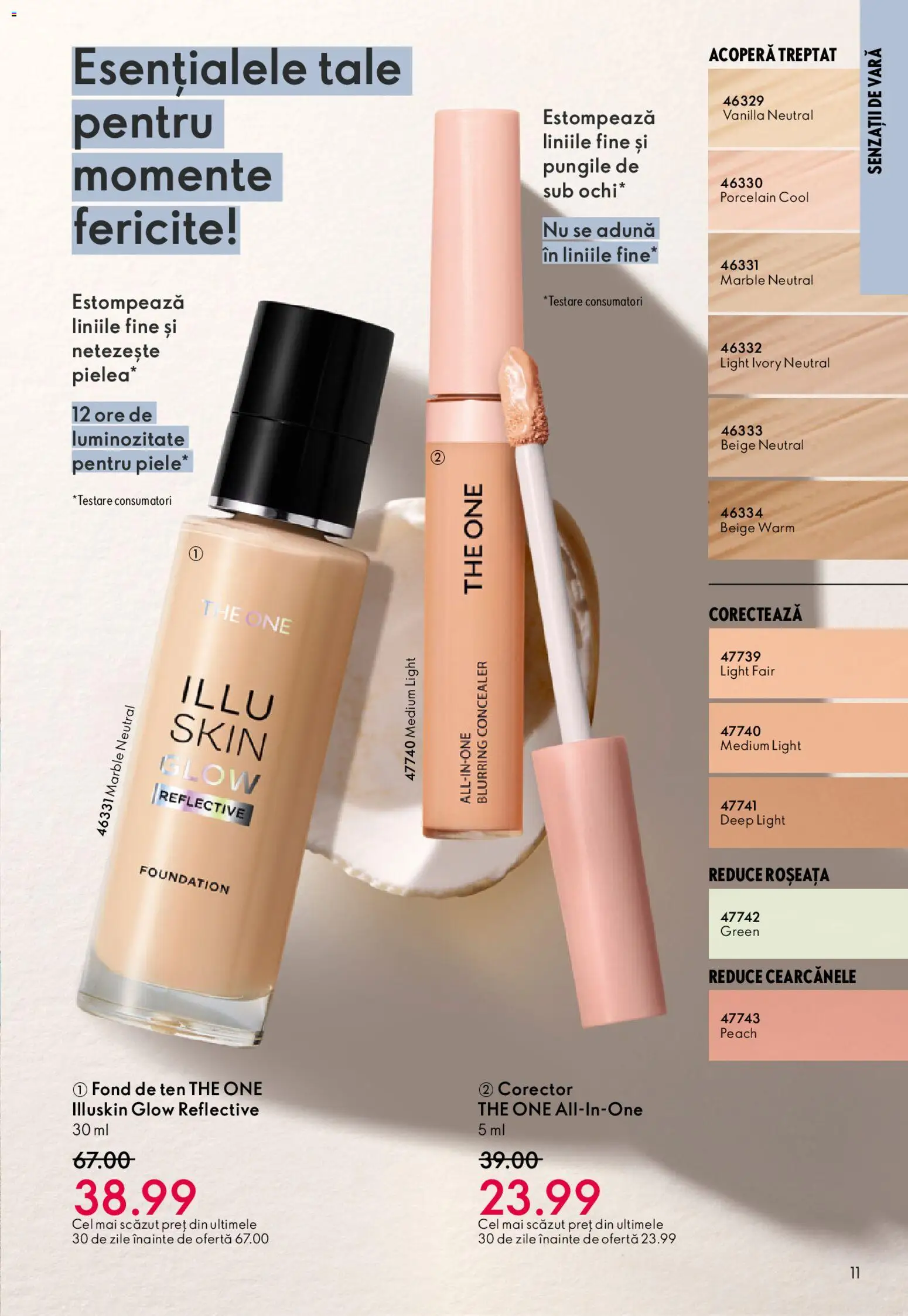 Catalog Oriflame 27 Mai - 15 Iunie 2026 | Pagina 11 | Produse: Fond de ten, Concealer