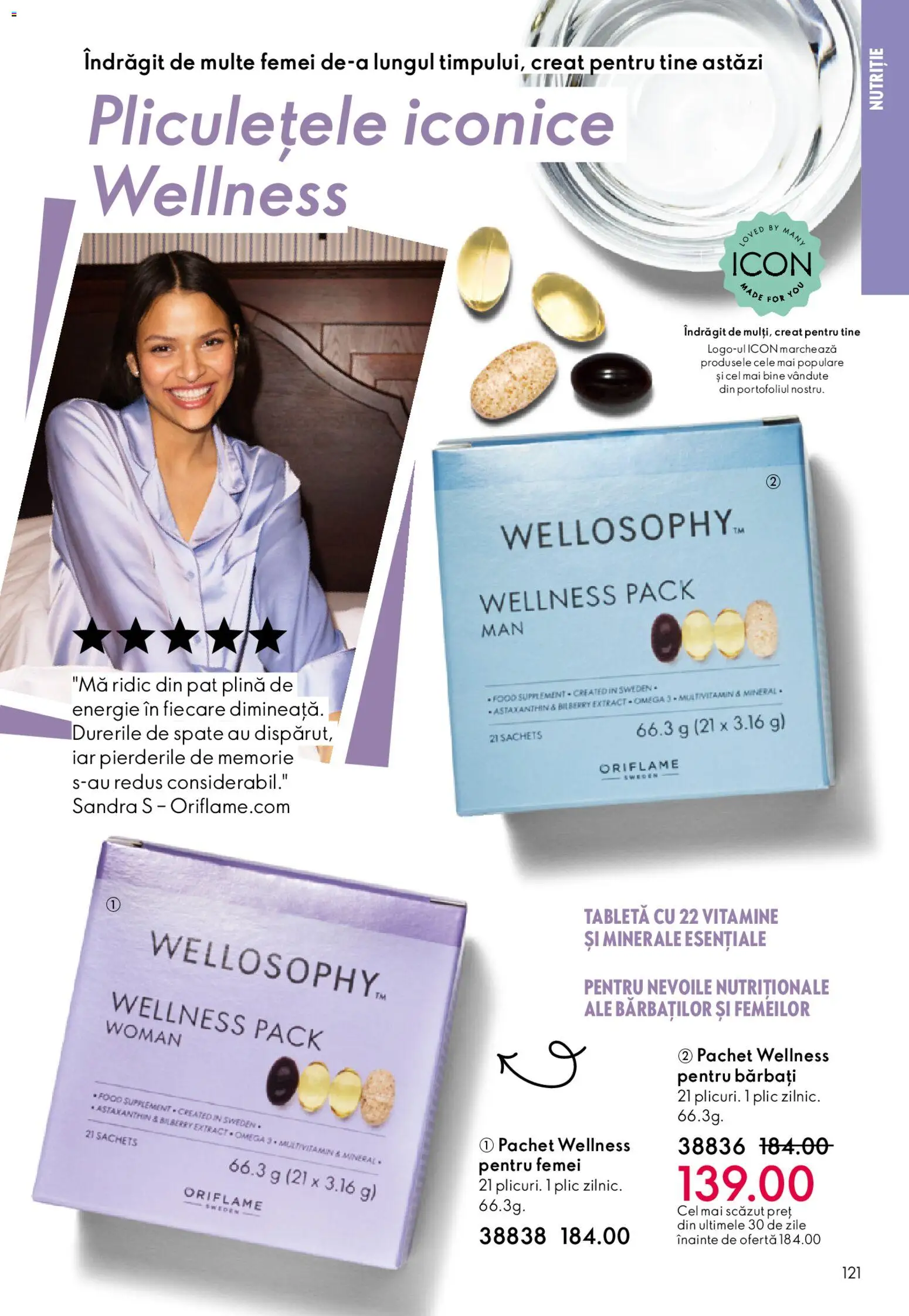 Catalog Oriflame 27 Mai - 15 Iunie 2026 | Pagina 121 | Produse: Memorie, Tabletă, Pat, Chaussures de ski