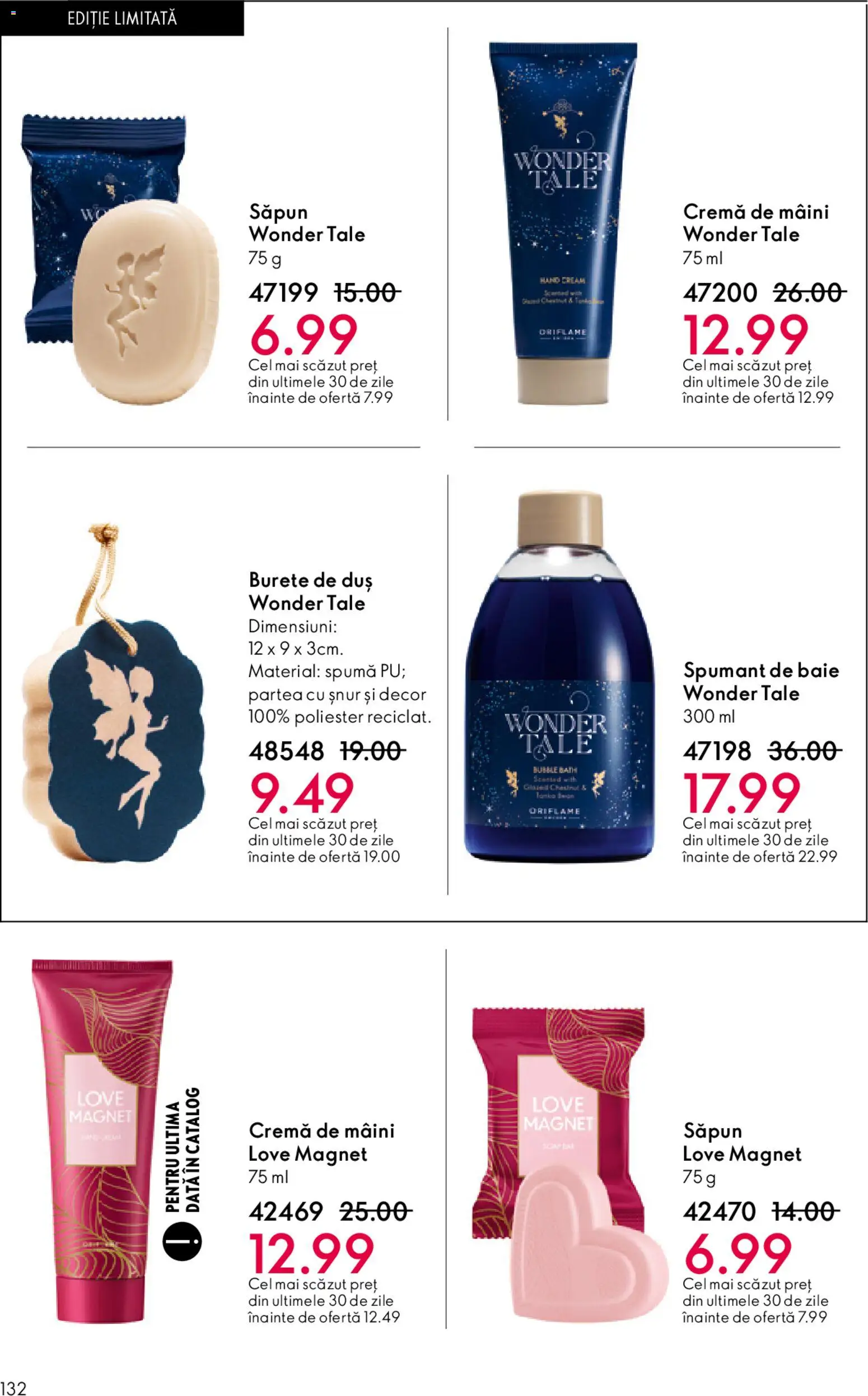 Catalog Oriflame 27 Mai - 15 Iunie 2026 | Pagina 132 | Produse: Burete, Cremă de mâini, Săpun, Spumant de baie