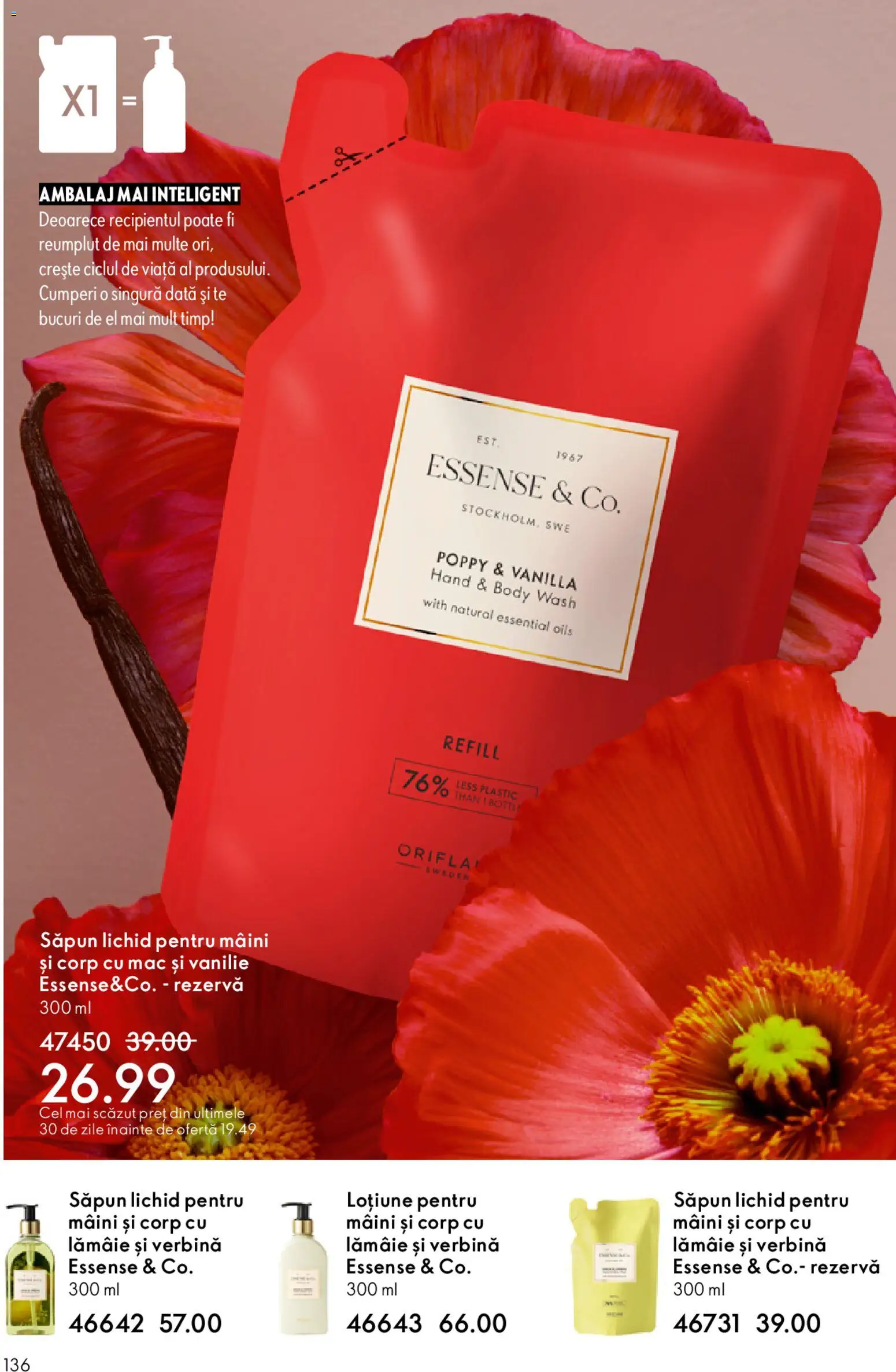 Catalog Oriflame 27 Mai - 15 Iunie 2026 | Pagina 136 | Produse: Body, Săpun, Săpun lichid, Lămâie