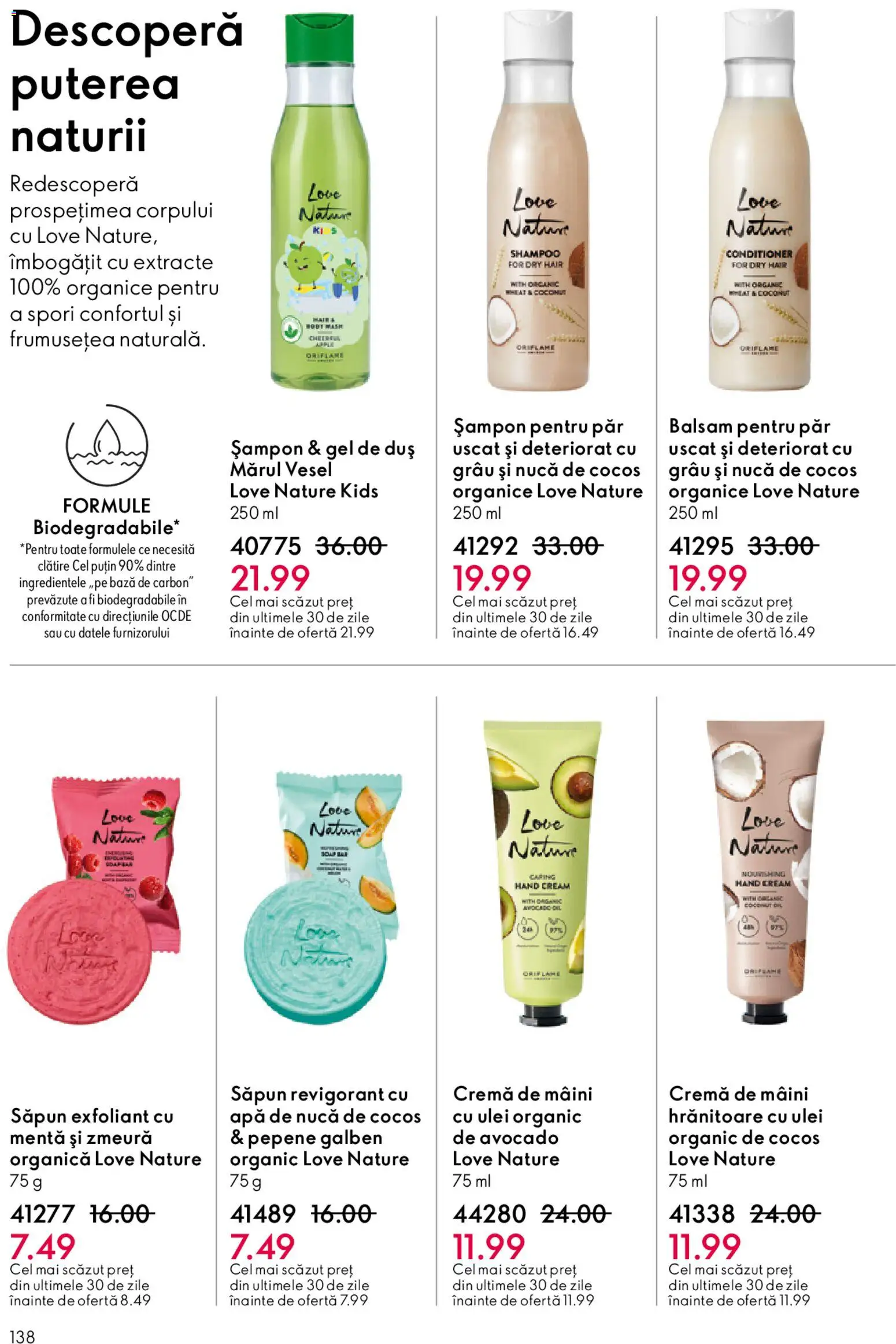 Catalog Oriflame 27 Mai - 15 Iunie 2026 | Pagina 138 | Produse: Pepene Galben, Duș, Balsam, Săpun