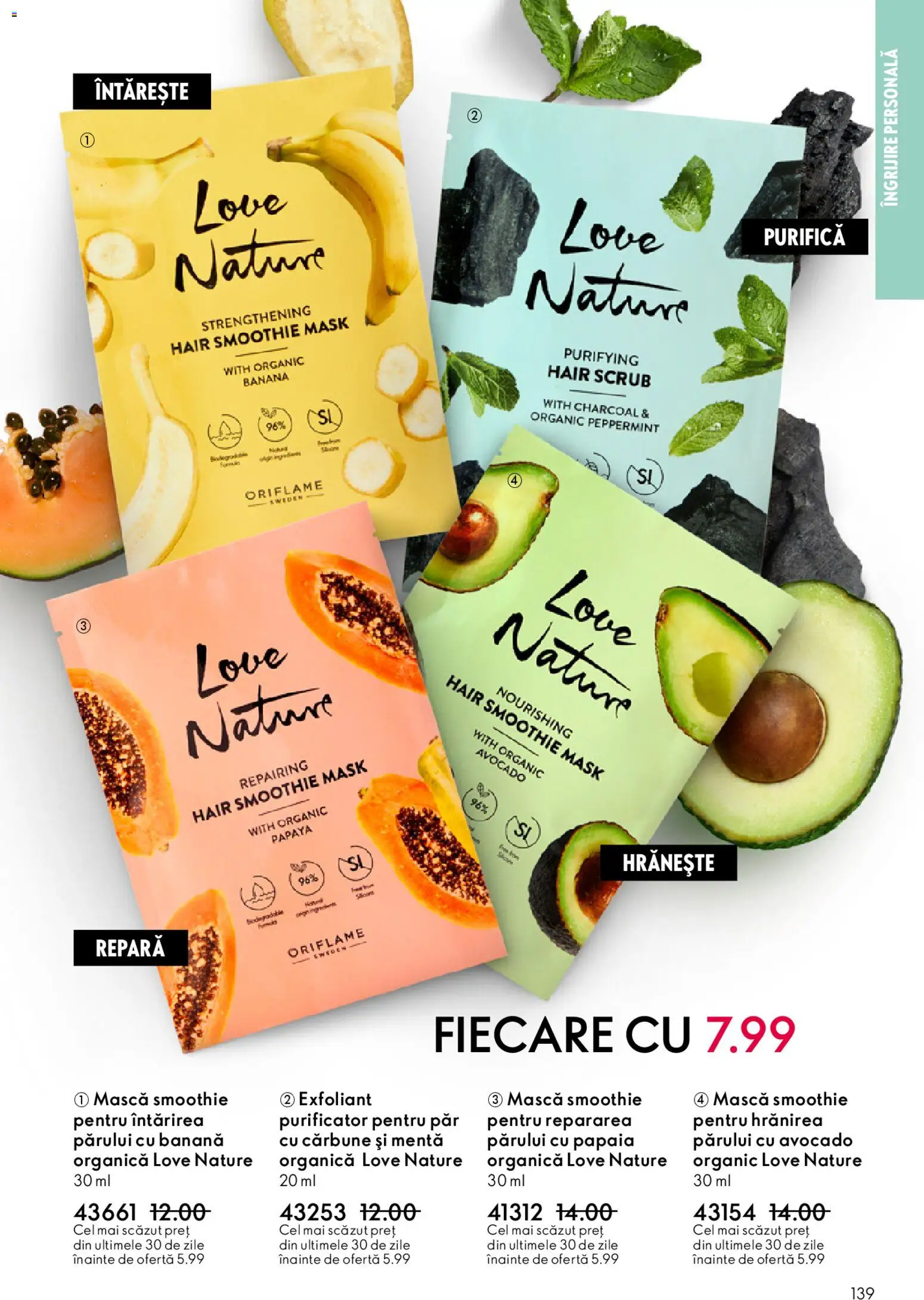 Catalog Oriflame 27 Mai - 15 Iunie 2026 | Pagina 139 | Produse: Exfoliant, Scrub, Avocado, Smoothie