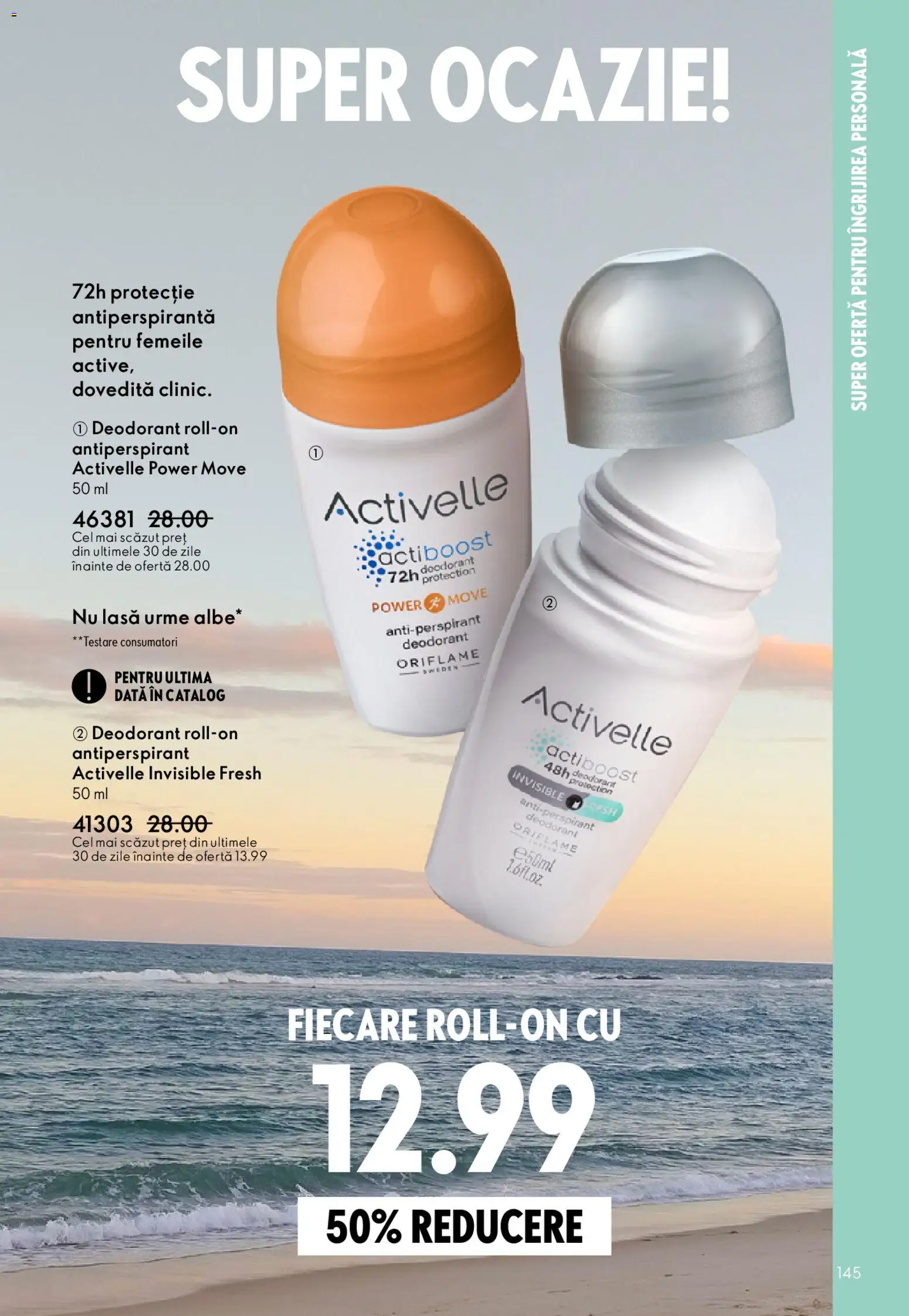 Catalog Oriflame 27 Mai - 15 Iunie 2026 | Pagina 145 | Produse: Deodorant, Antiperspirant