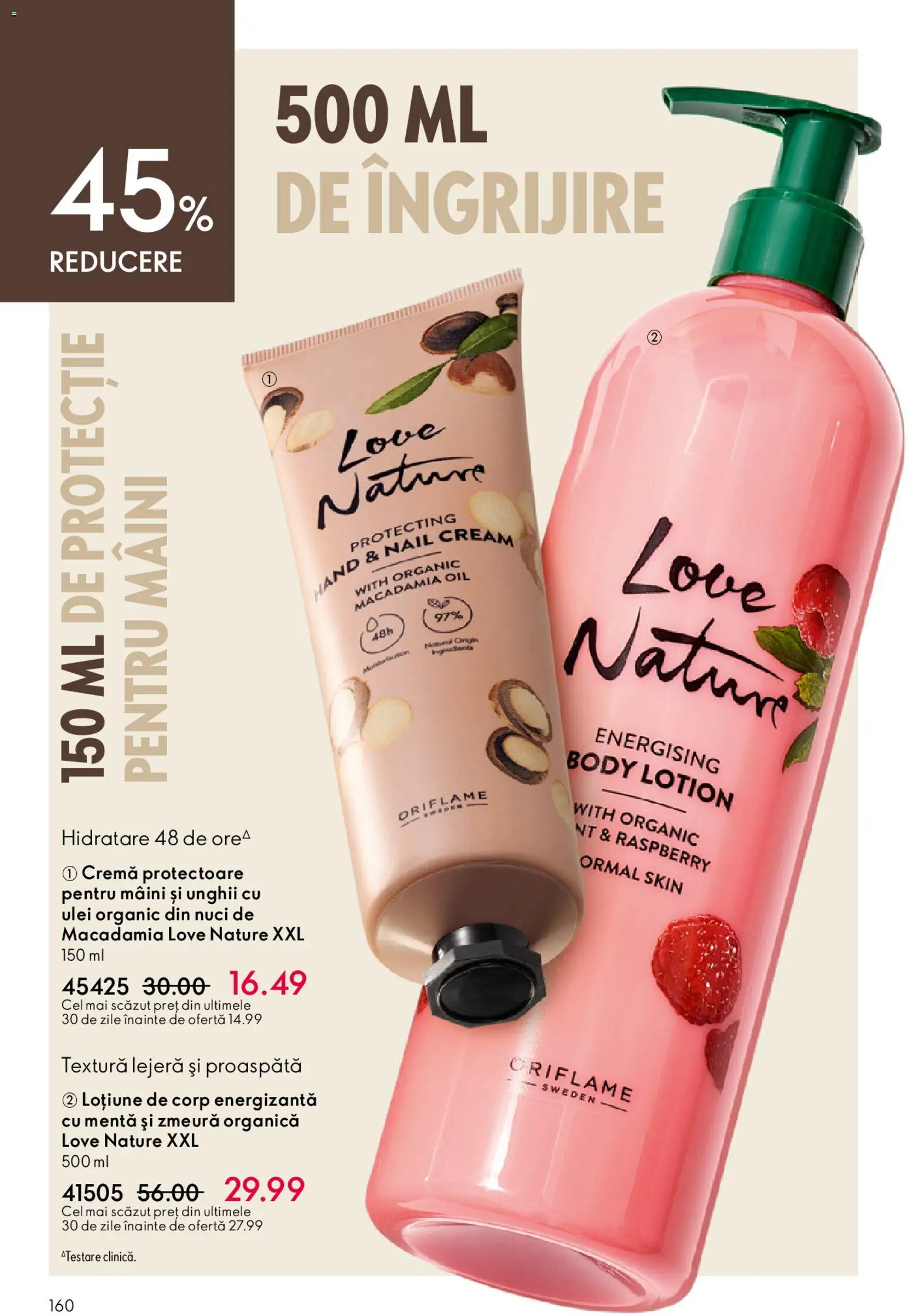 Catalog Oriflame 27 Mai - 15 Iunie 2026 | Pagina 160 | Produse: Body, Cremă, Ulei, Nuci