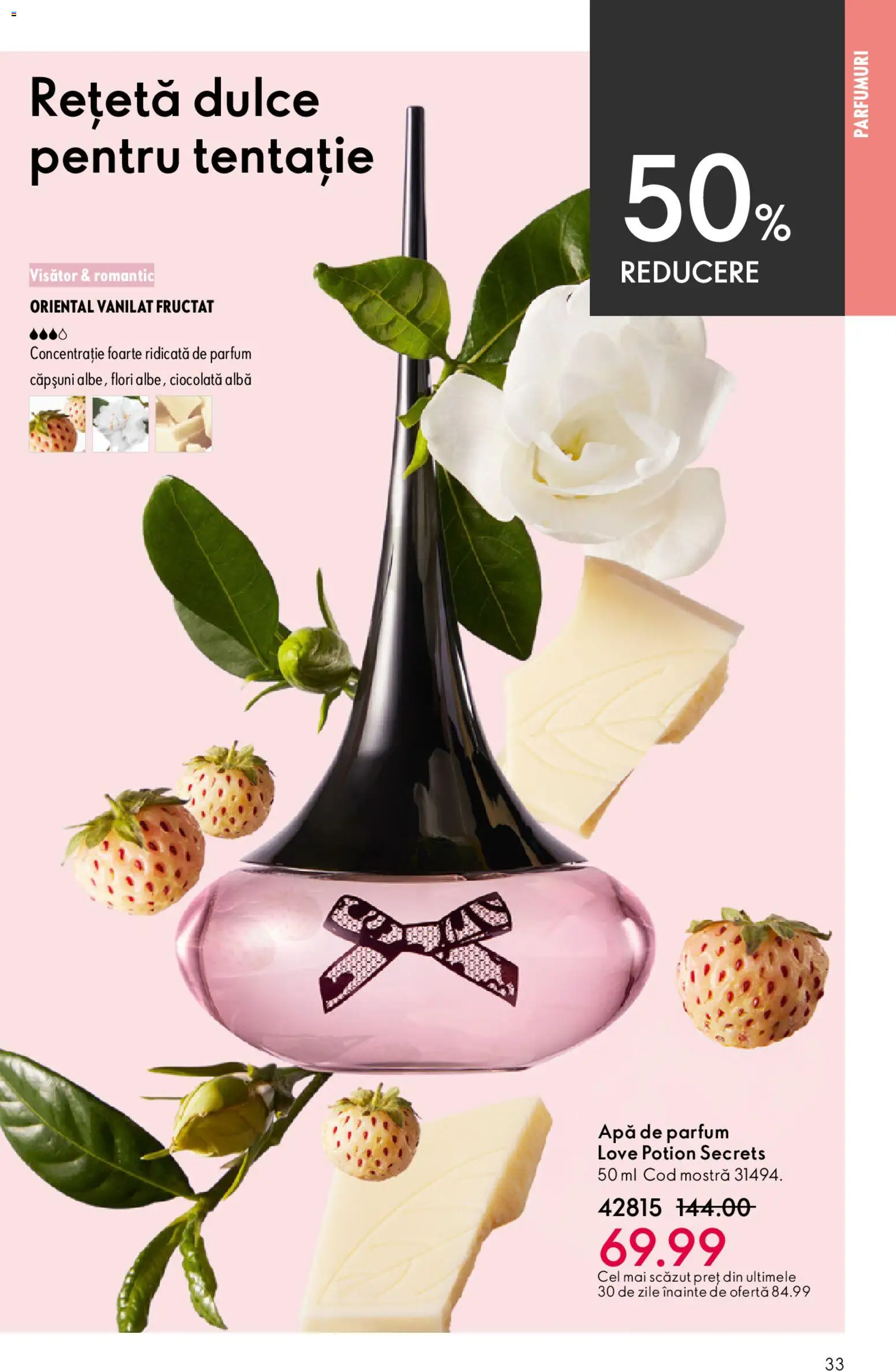 Catalog Oriflame 27 Mai - 15 Iunie 2026 | Pagina 33 | Produse: Parfum, Ciocolată, Căpșuni, Apă
