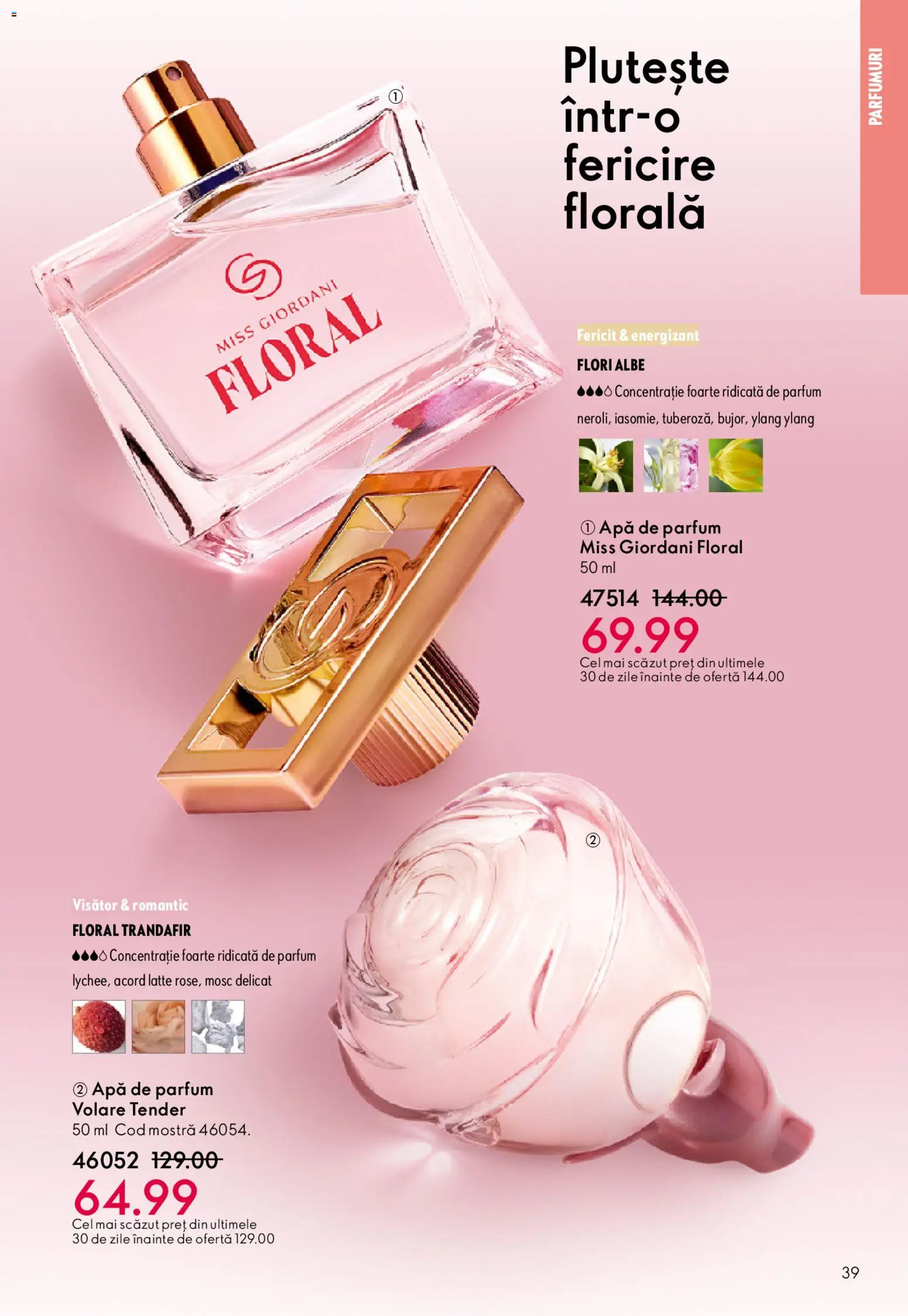 Catalog Oriflame 27 Mai - 15 Iunie 2026 | Pagina 39 | Produse: Apă de parfum, Trandafir, Parfum, Apă