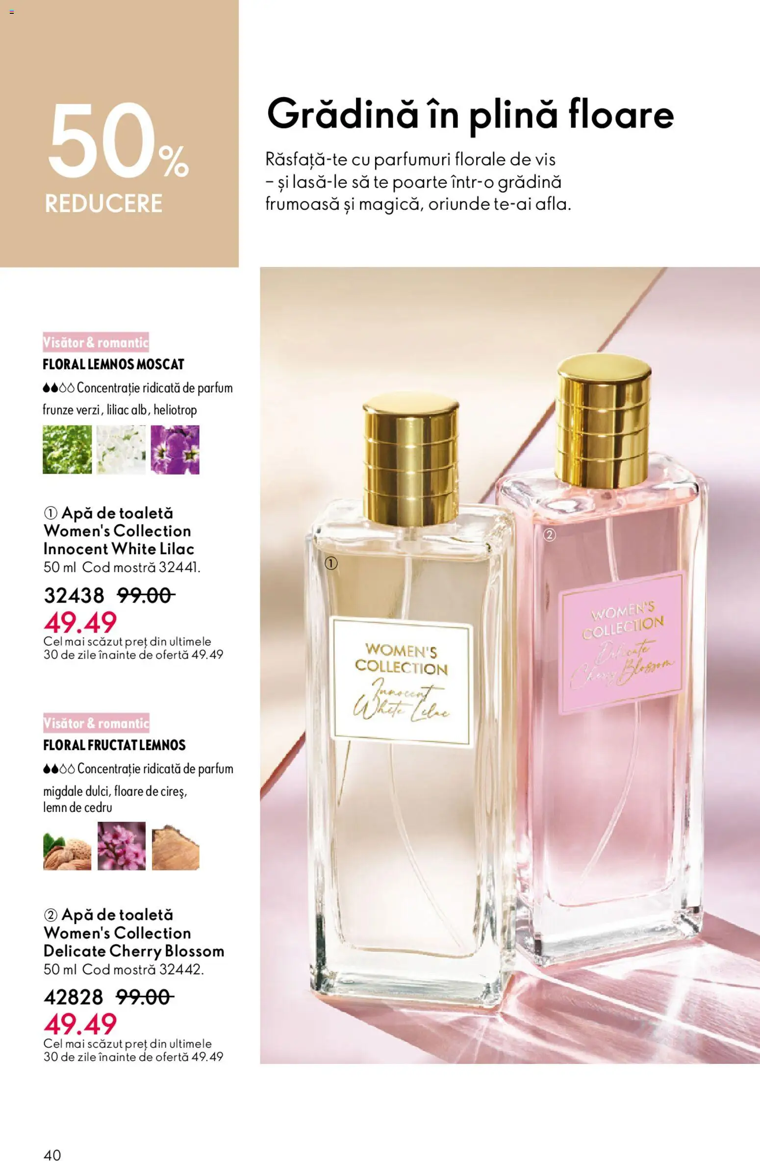 Catalog Oriflame 27 Mai - 15 Iunie 2026 | Pagina 40 | Produse: Toaletă, Parfum, Apă de toaletă, Migdale