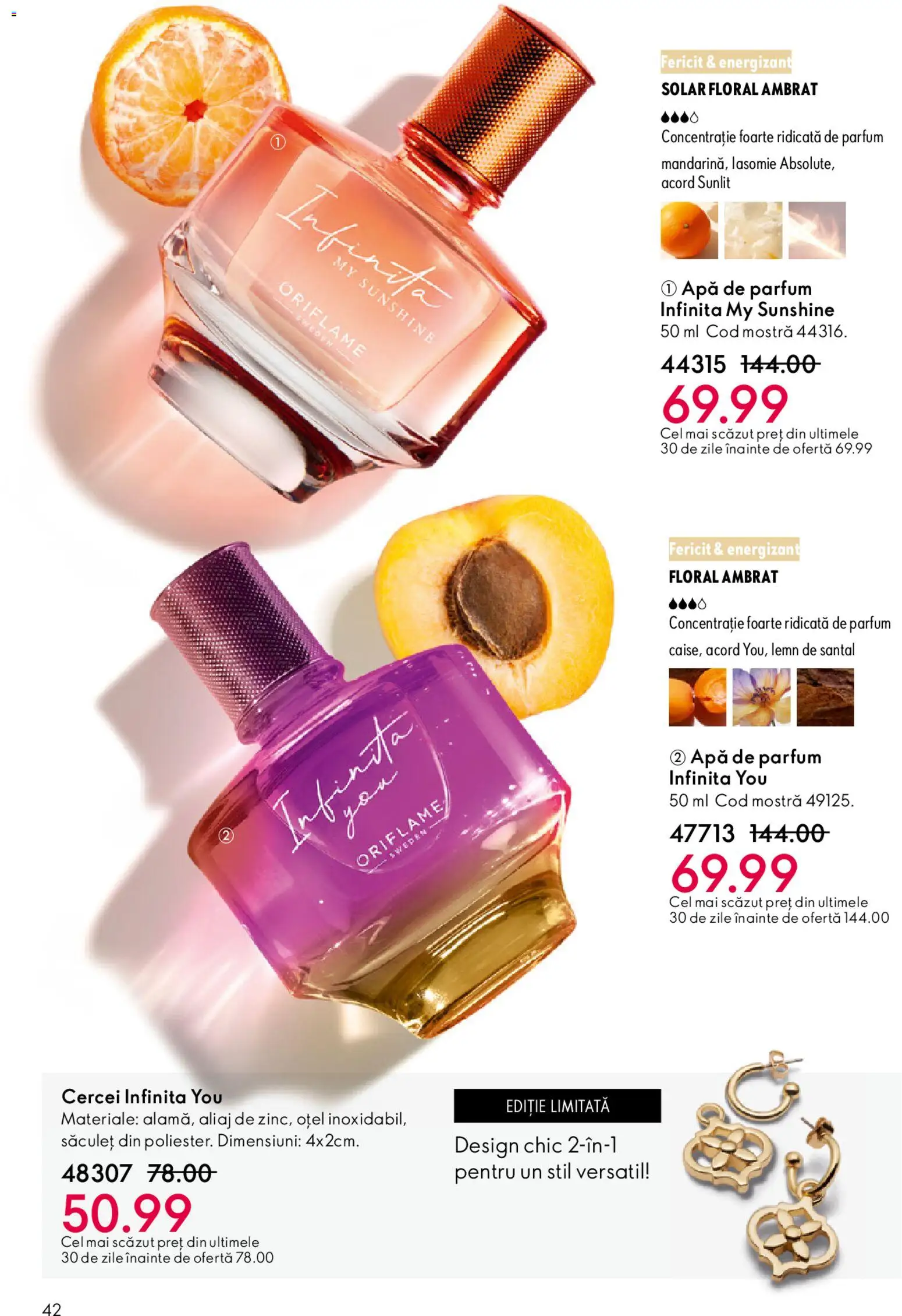 Catalog Oriflame 27 Mai - 15 Iunie 2026 | Pagina 42 | Produse: Apă de parfum, Cercei, Parfum, Apă